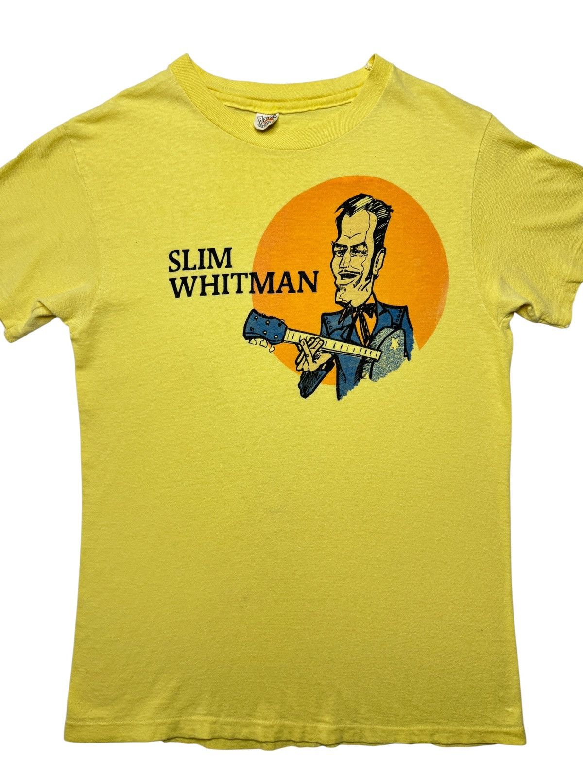 Vintage Vintage 1970’s Slim Whitman Band Tee Shirt Size US M / EU 48-50 / 2 - 2 Thumbnail