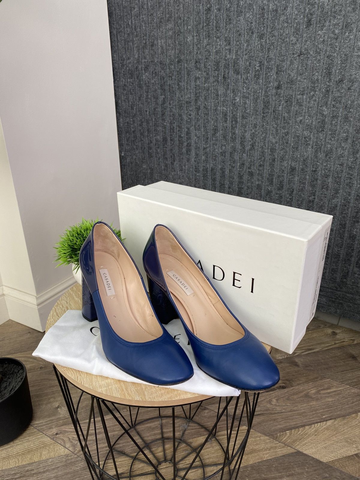 Casadei Casadei Blue Leather Pumps Heels Women’s Size US 9 / IT 39 - 2 Thumbnail