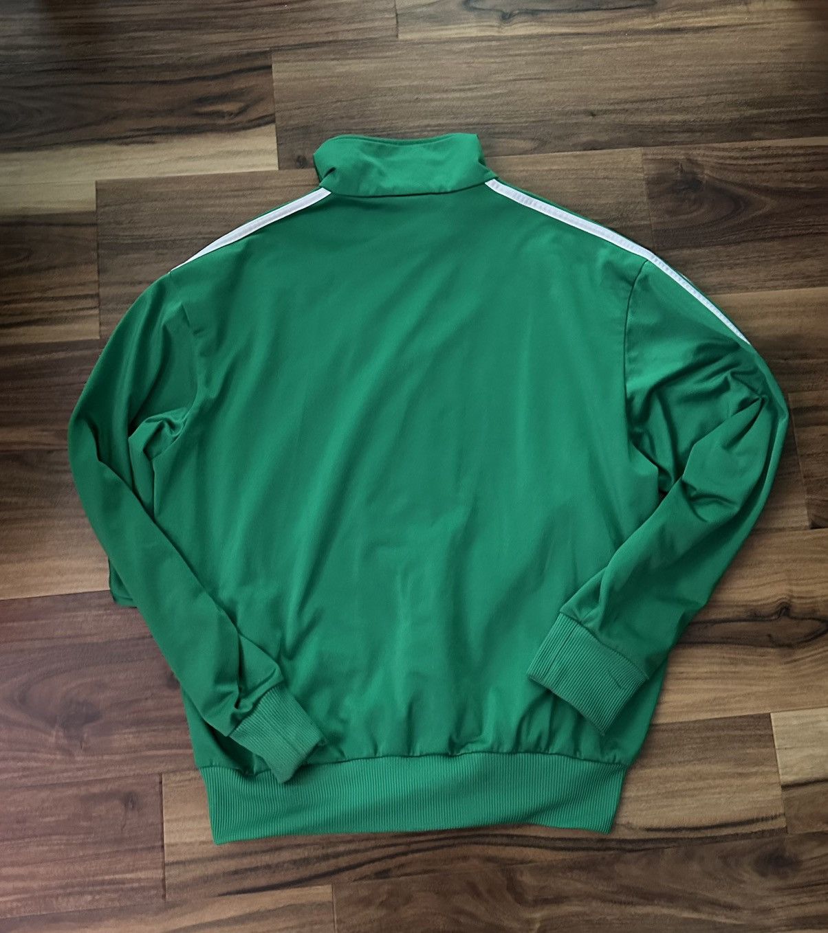 Adidas Vintage adidas green track jacket Size US M / EU 48-50 / 2 - 3 Thumbnail