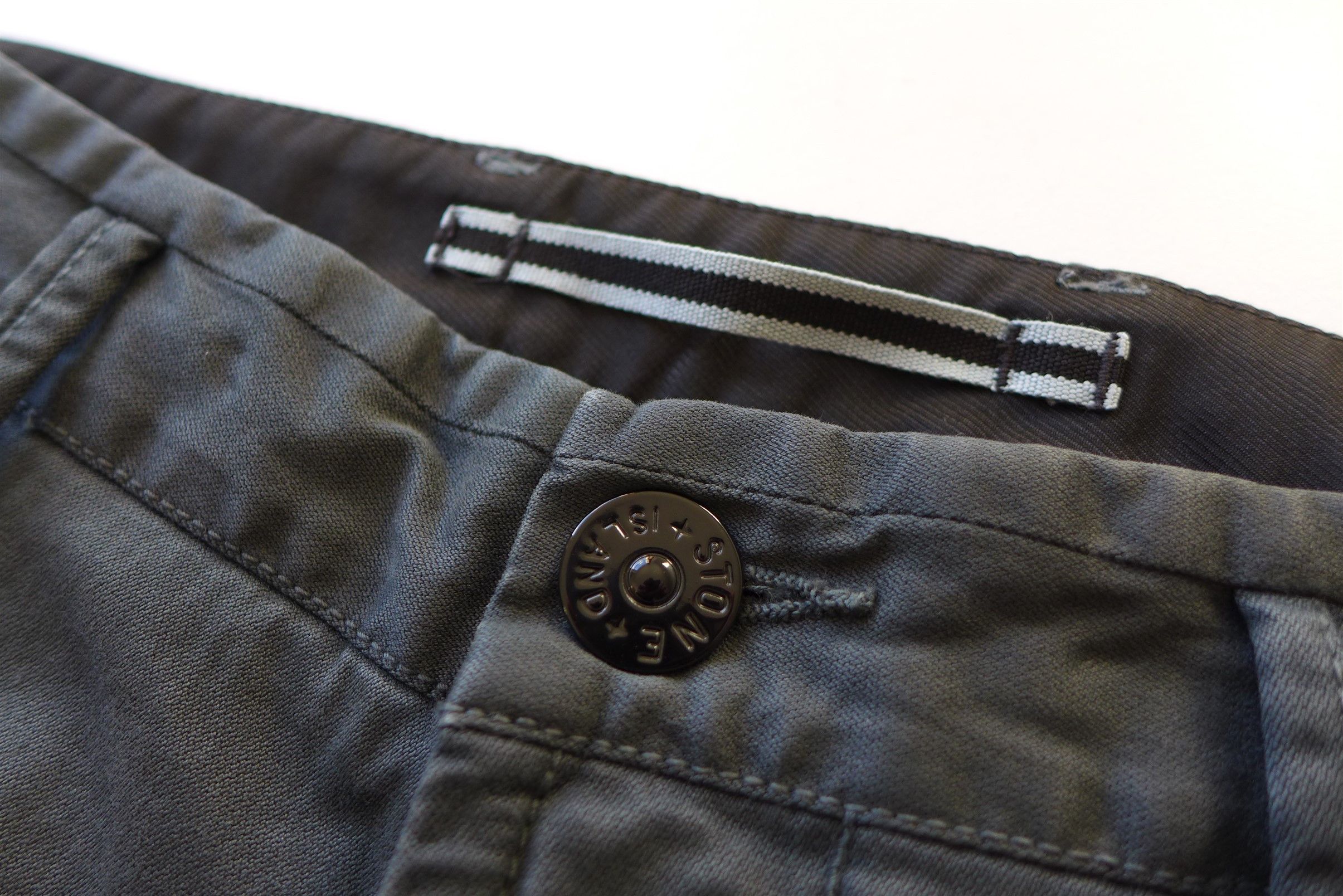 Stone Island Stone Island Trousers Pants Grey Garment Dyed Cotton Size US 31 - 10 Thumbnail