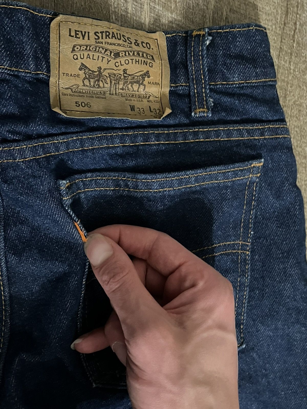 Levi's Vintage Clothing × Vintage Levi’s orange tab made in USA jeans Size US 33 - 1 Thumbnail