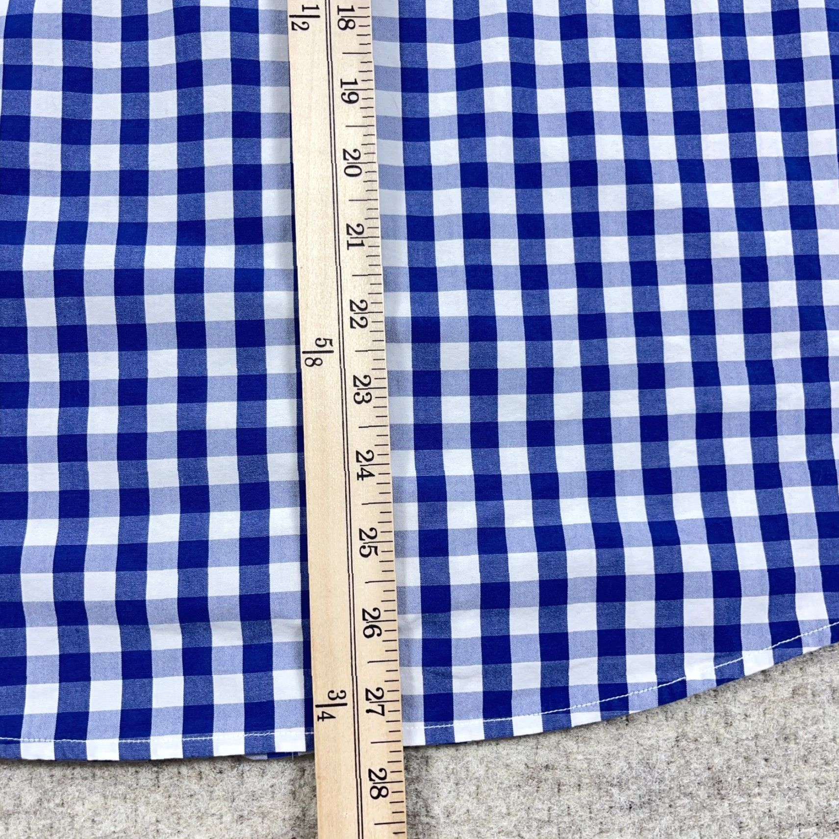 UNTUCKit UNTUCKit Shirt Men Large Blue White Button Up Gingham Check Dress Casual Poplin Size US L / EU 52-54 / 3 - 7 Thumbnail