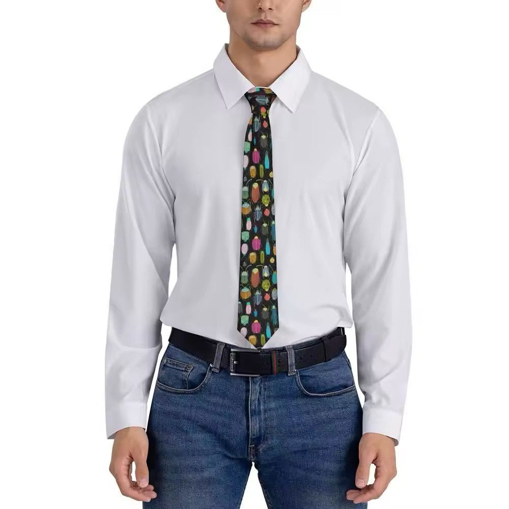 Other Neck Tie Casual Funny Beetles Collection Necktie Size ONE SIZE - 2 Thumbnail