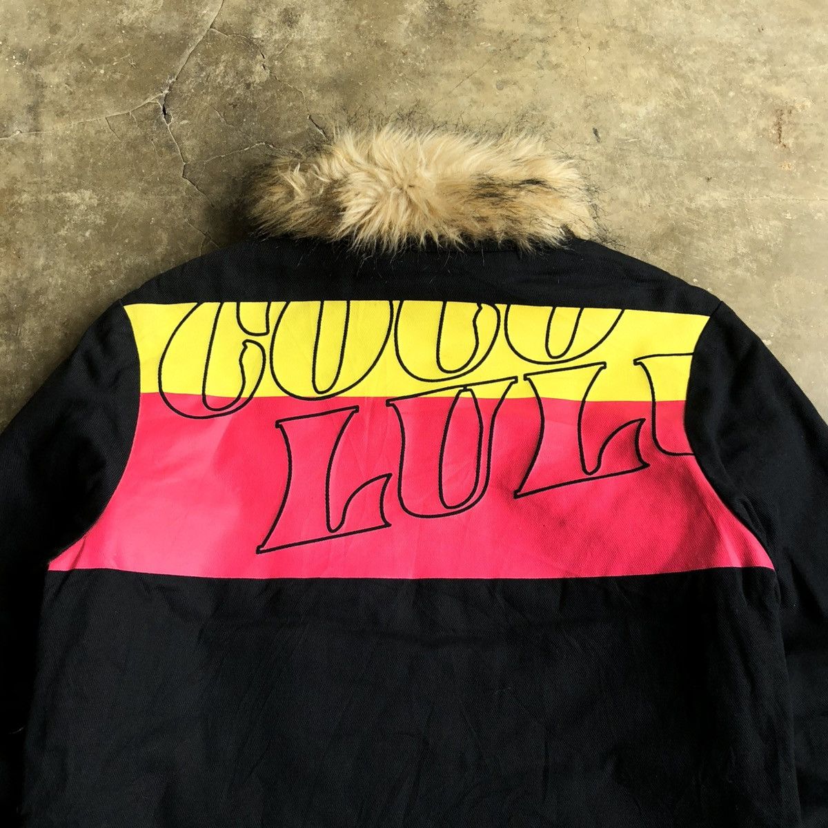 14th Addiction 2000s CocoLulu Canvas Fur Work Jacket Black Punk Style Size US M / EU 48-50 / 2 - 11 Thumbnail