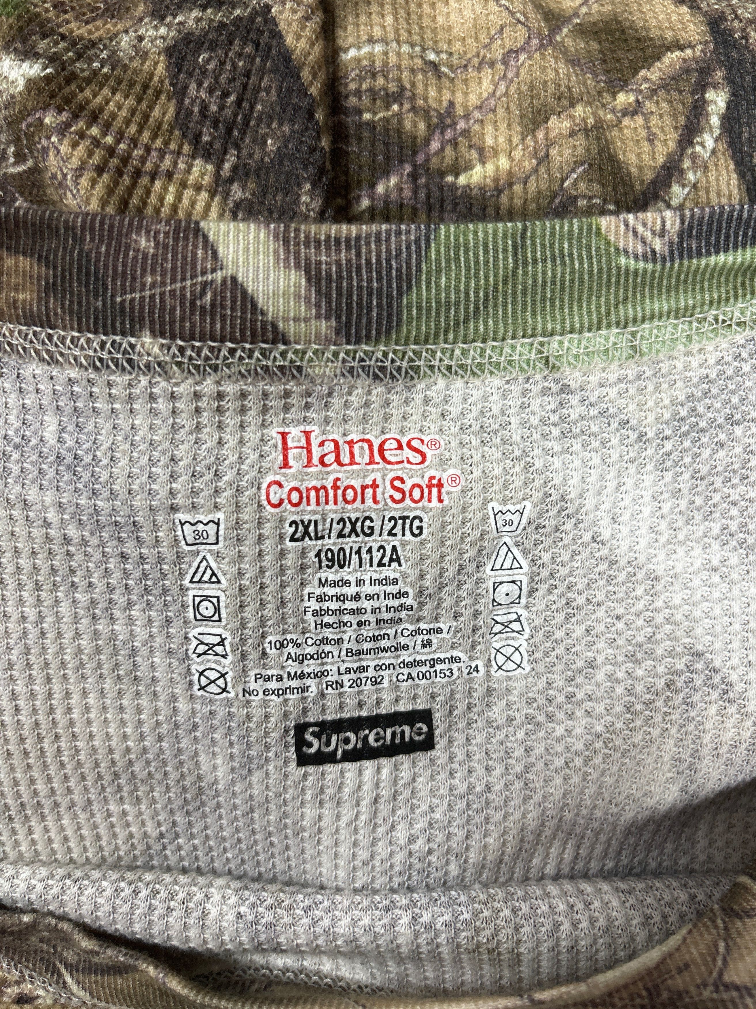 Supreme Supreme Hanes FALL-WINTER 2024 Woodland Bones Crew Top (XXL) Size US XXL / EU 58 / 5 - 2 Thumbnail