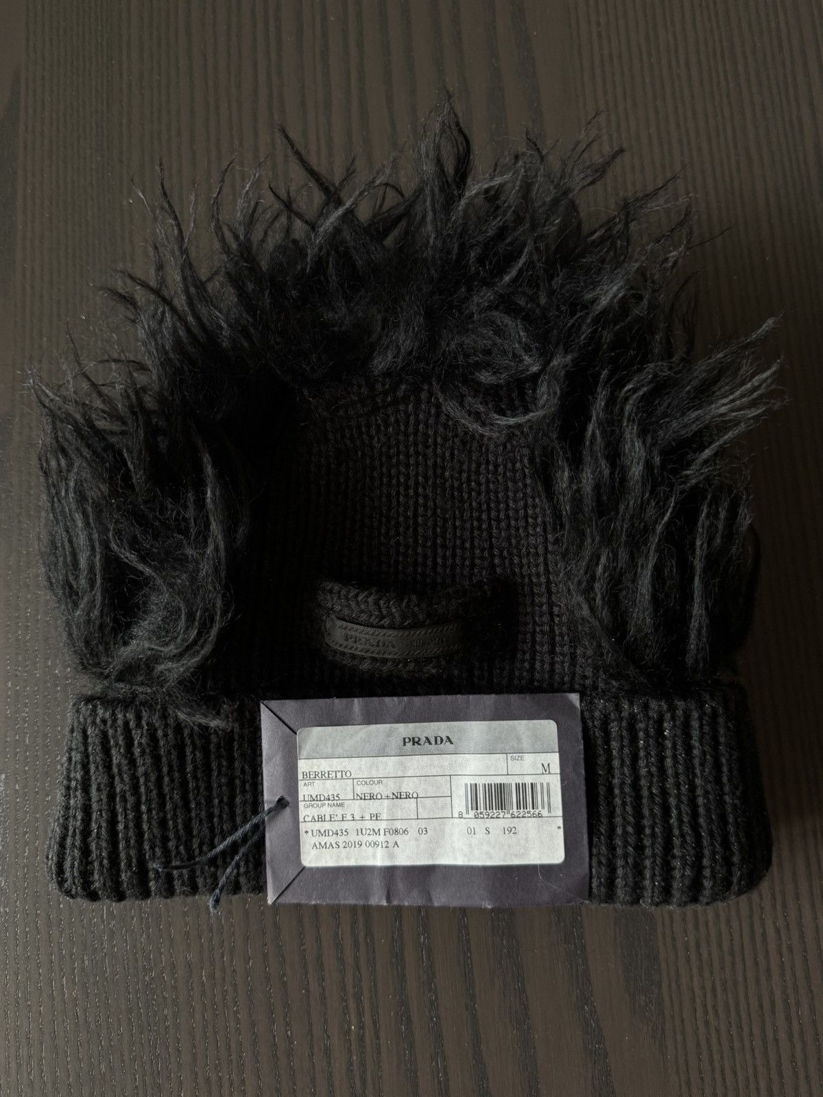 Prada Prada AW19 Mohawk Wool Beanie Size 32 - 12 Thumbnail