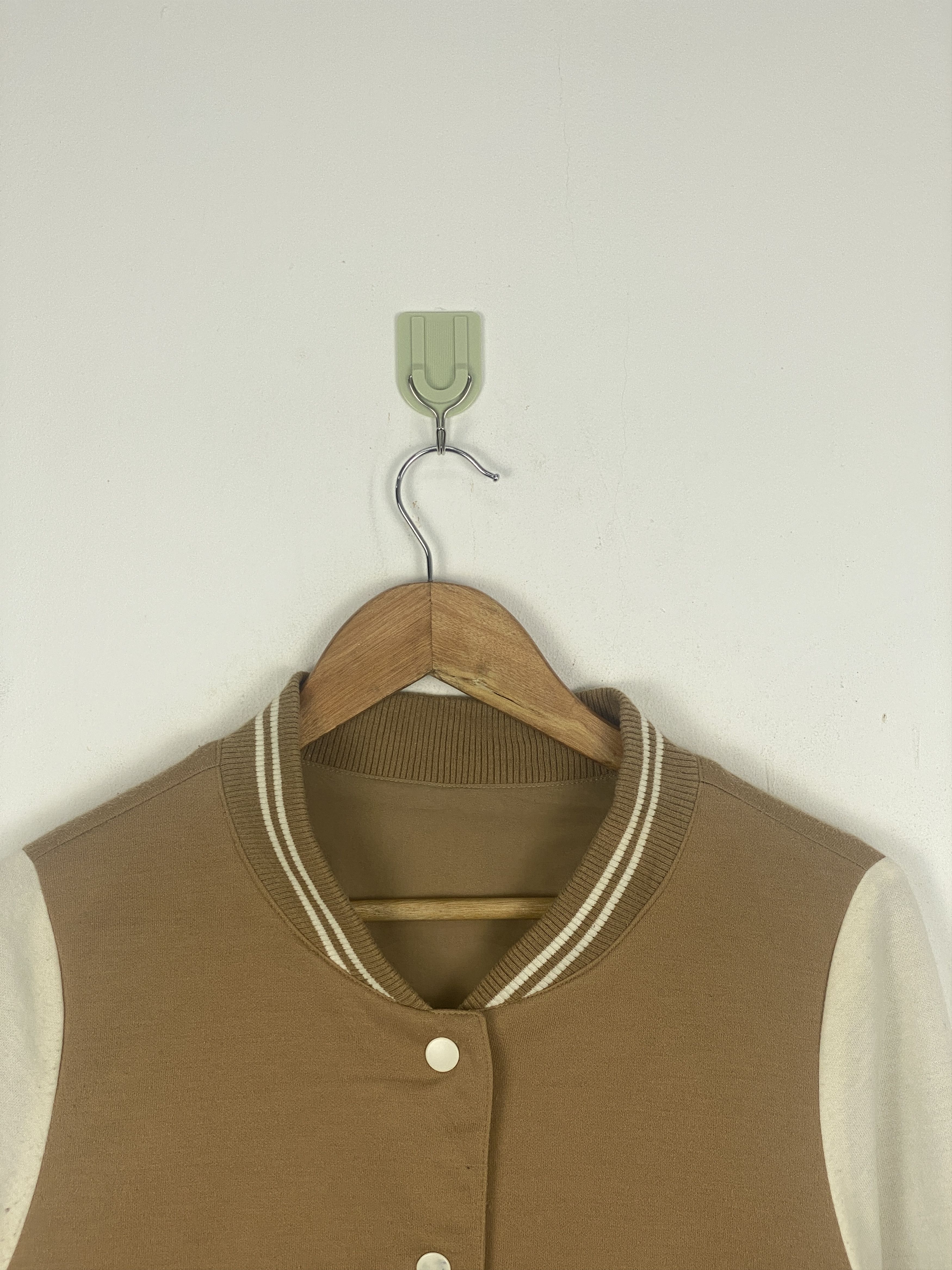 Olive Vintage Olive Reversible Button Up Bomber Varsity Jacket Size US M / EU 48-50 / 2 - 2 Thumbnail