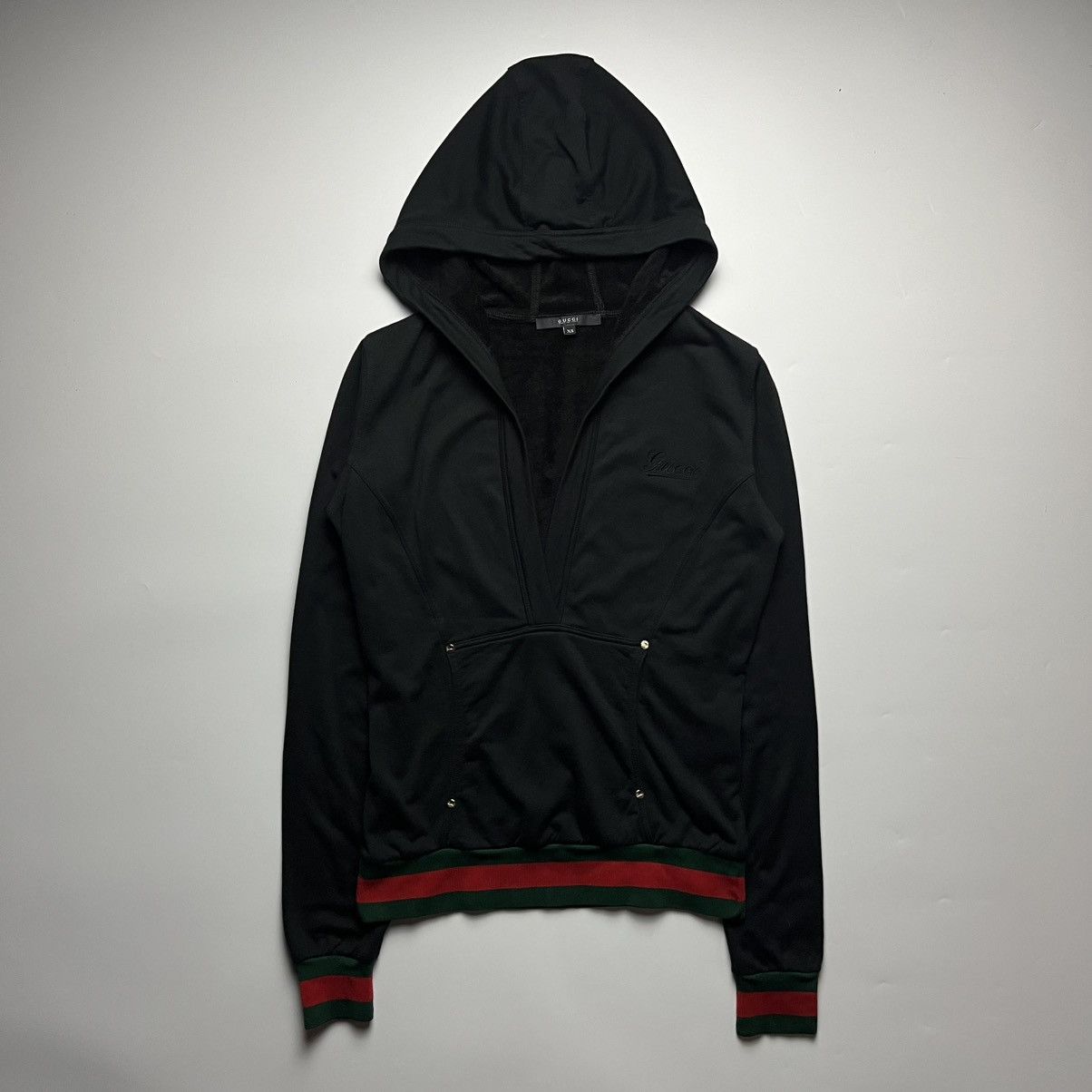 Gucci Gucci by Frida Giannini - Gucci Web Hoodie Size XS / US 0-2 / IT 36-38 - 1 Thumbnail