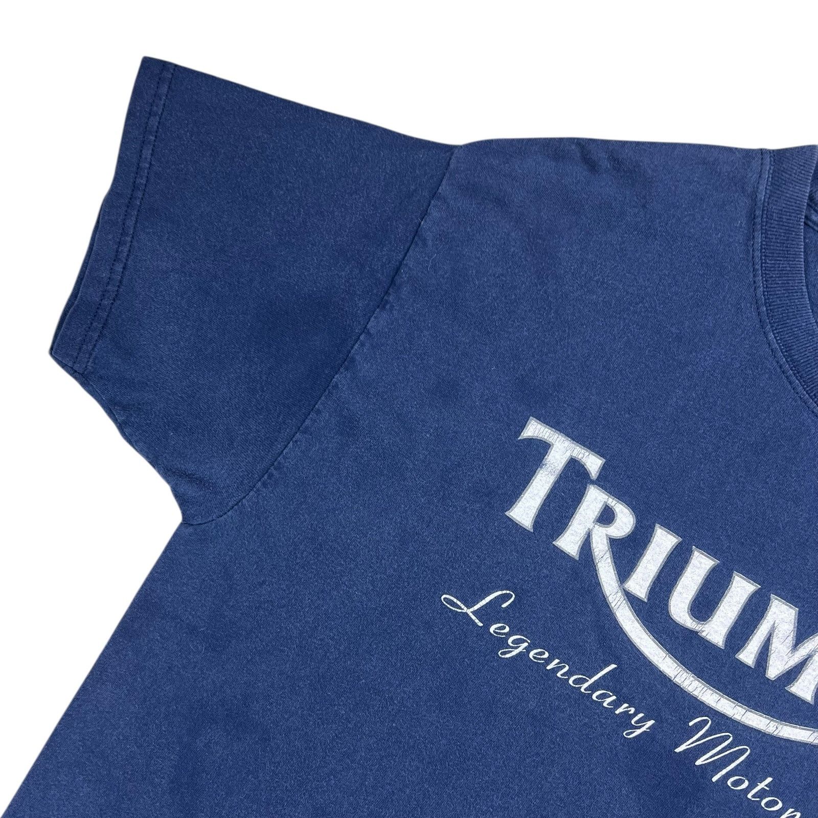 Hanes × Vintage Vintage 90s Triumph Legendary Motorycles faded biker tee (L) Size US L / EU 52-54 / 3 - 5 Thumbnail