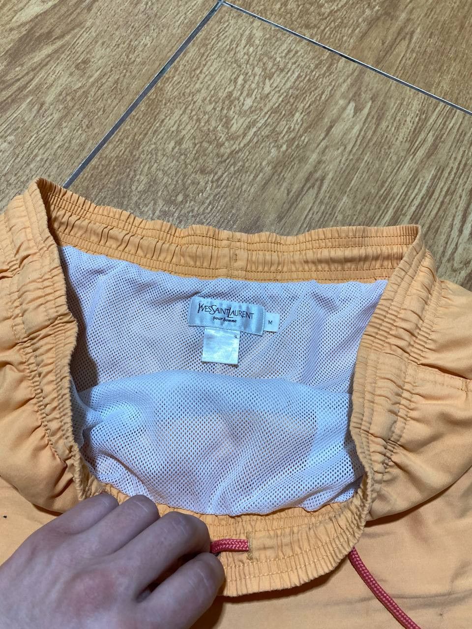 Yves Saint Laurent Vintage Yves Saint Laurent Swim Shorts Orange 90’s Designer Size US 32 / EU 48 - 6 Thumbnail
