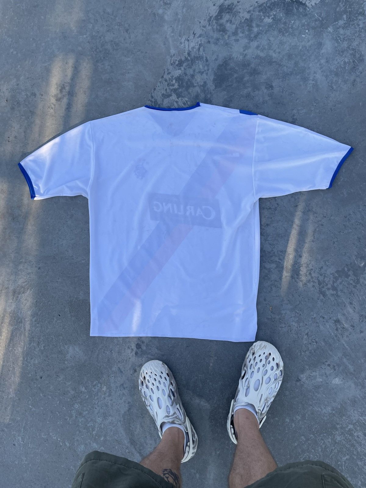 Diadora Vintage Glasgow Rangers Y2K Soccer Jersey Football Blokecore Size US L / EU 52-54 / 3 - 7 Thumbnail