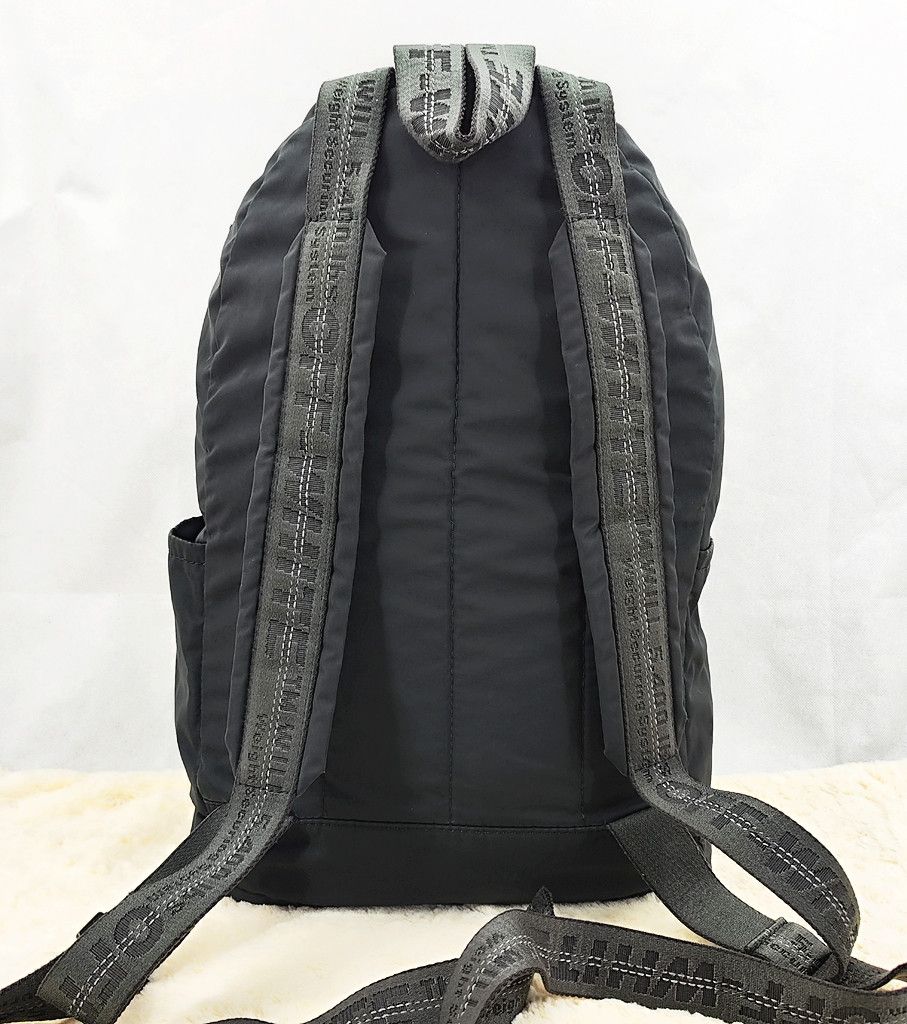 Off-White OFF WHITE distressed illusion logo black backpack Size ONE SIZE - 12 Thumbnail