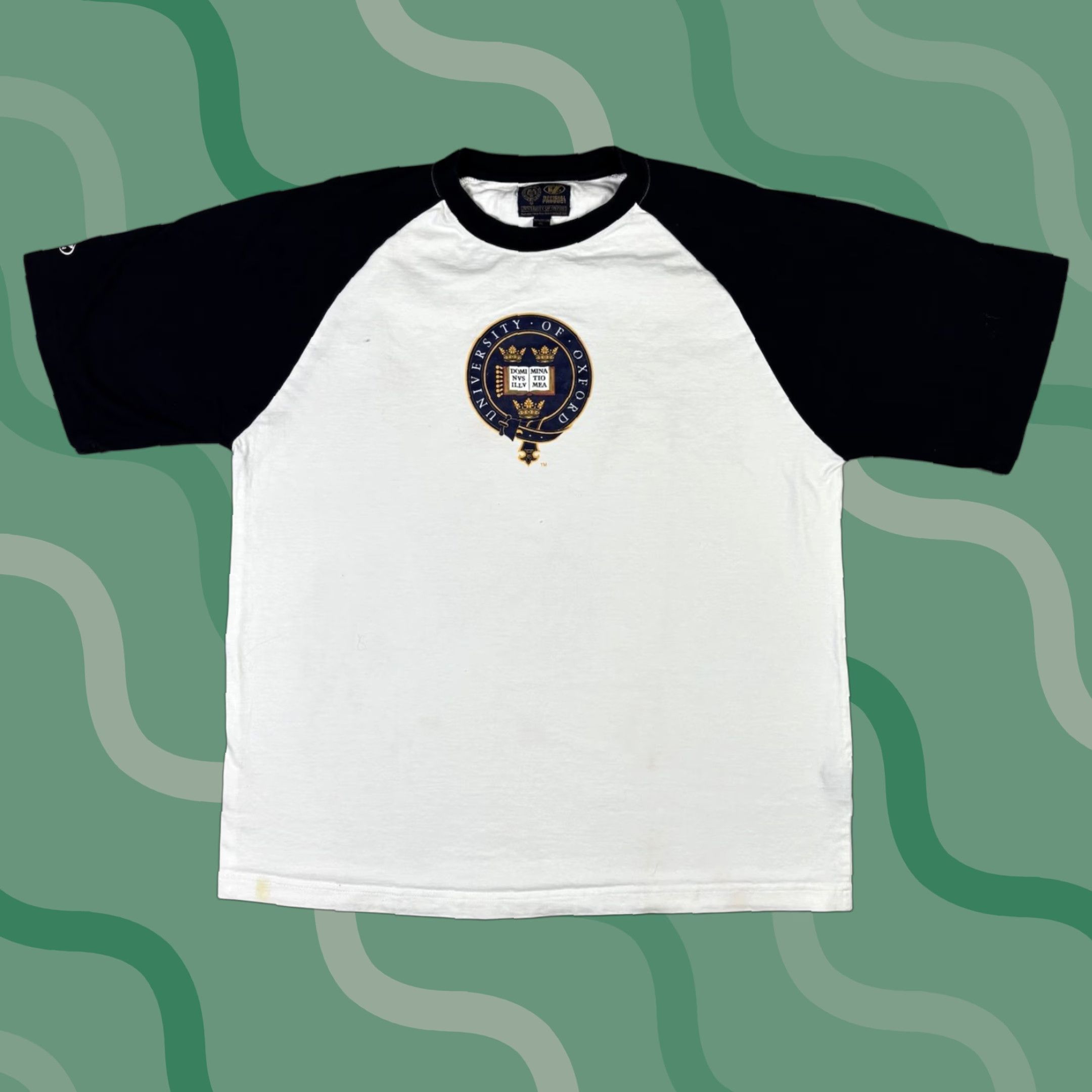 Vintage VINTAGE University Of Oxford Ringer T Shirt White XL Men Size US XL / EU 56 / 4 - 1 Thumbnail
