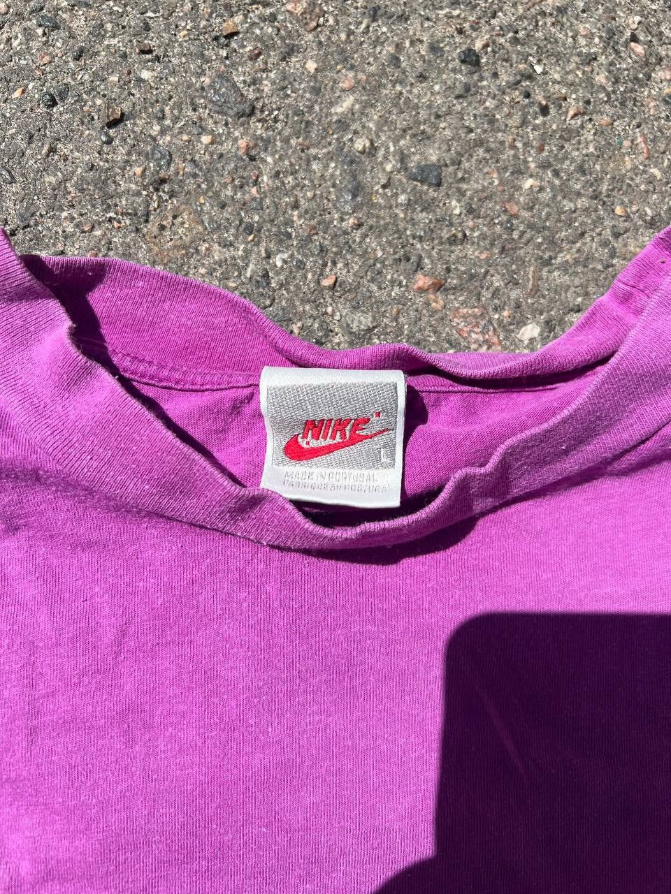 Nike × Vintage Vintage Y2K Nike Just Do It 80s Big Print Court T Shirt Size US L / EU 52-54 / 3 - 4 Thumbnail