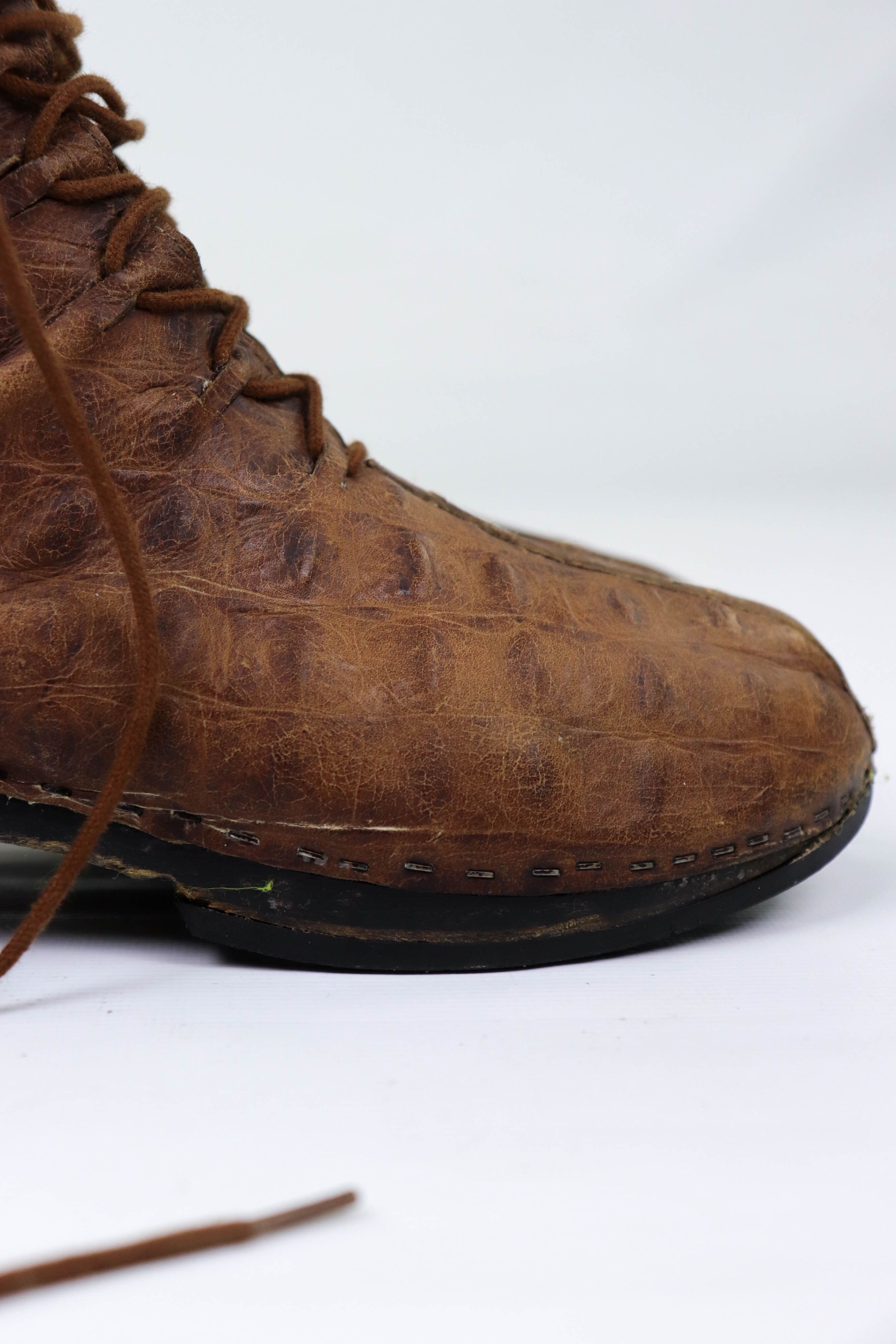 Vintage Jan Jansen Vintage Distressed Crocodile Leather Boots Size US 8 / EU 41 - 17 Thumbnail
