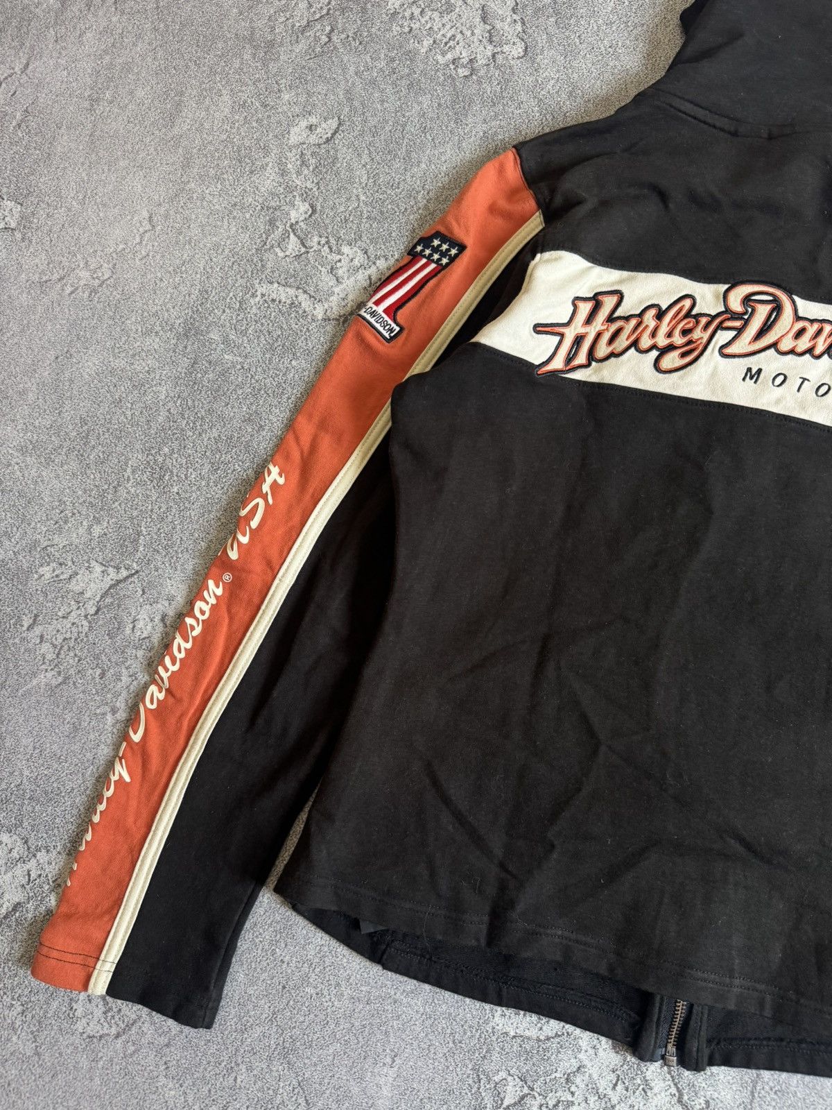 Harley Davidson Harley Davidson S zip turtleneck pullover sweater knit faded Size S / US 4 / IT 40 - 21 Thumbnail