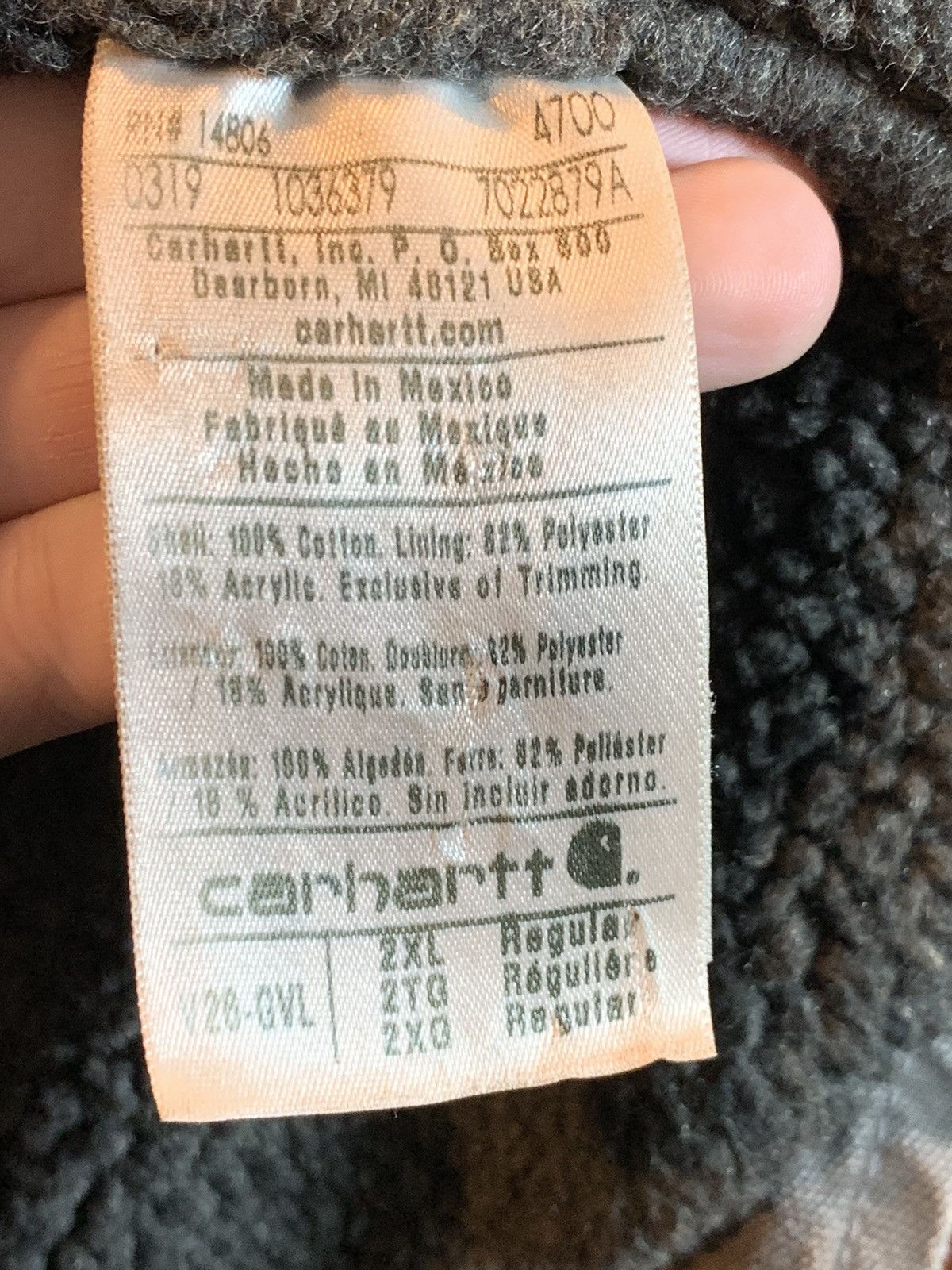Carhartt × Designer *RARE* Carhartt Smoky Faded Fleece Lined Denim Work Vest 2XL Size US XXL / EU 58 / 5 - 9 Thumbnail