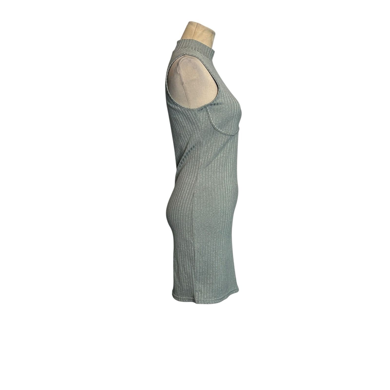 Forever 21 Forever 21 gray ribbed sleeveless bodycon dress size Small Size S / US 4 / IT 40 - 15 Thumbnail