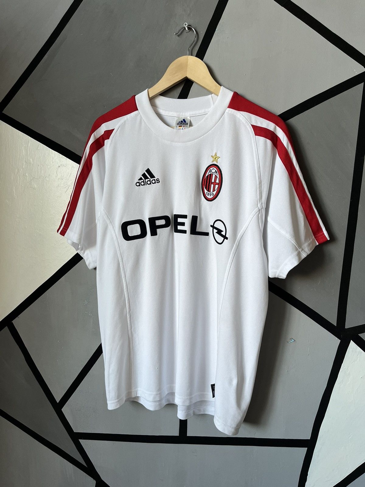 Adidas Vintage Adidas Milan Training Soccer Jersey Y2K Hype Size L Size US L / EU 52-54 / 3 - 4 Thumbnail