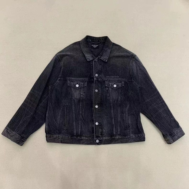 Balenciaga Balenciaga Smiling denim jacket Size US M / EU 48-50 / 2 - 2 Thumbnail