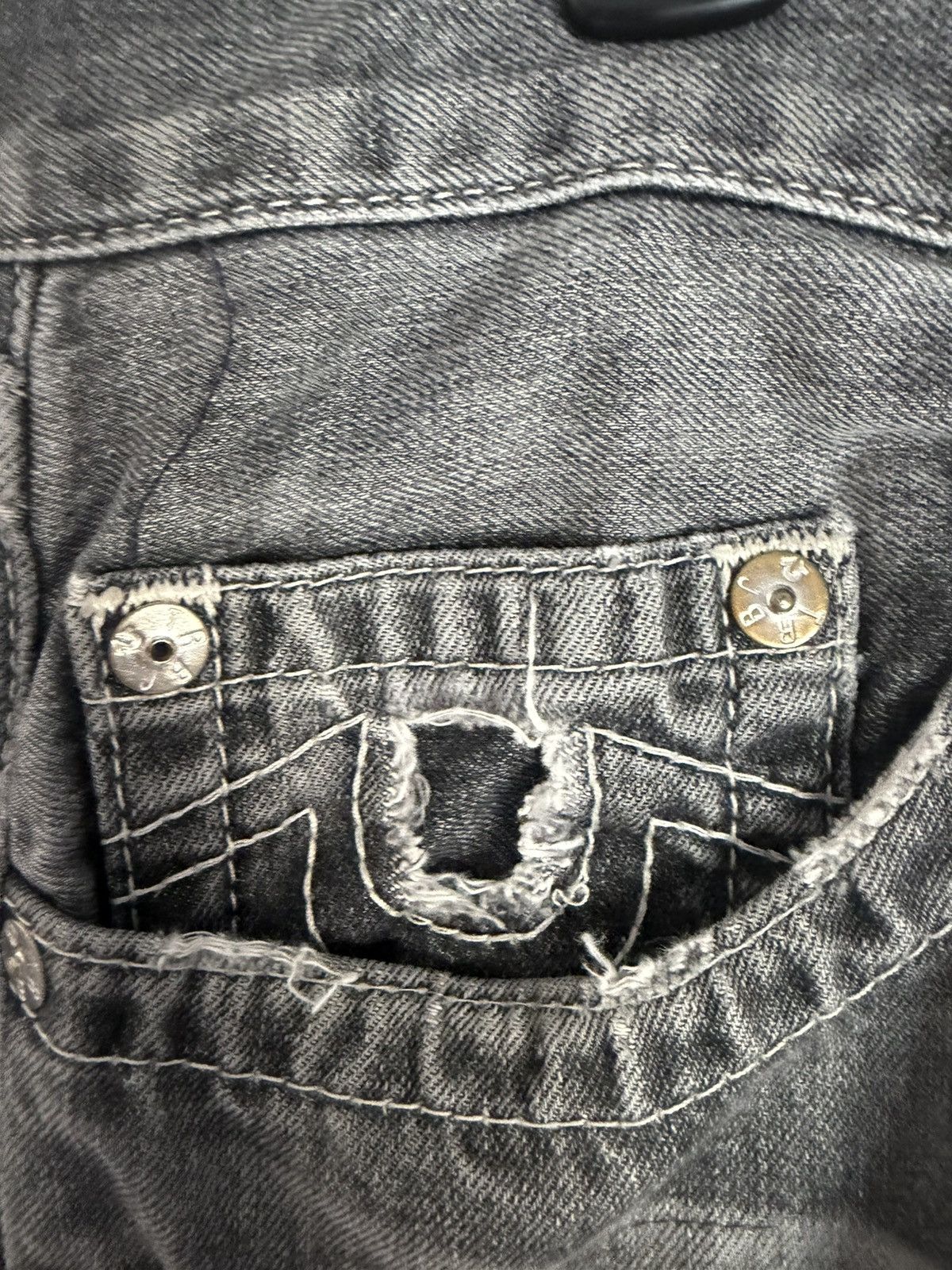 True Religion Vintage Distressed True Religion Jeans Size US 34 / EU 50 - 3 Thumbnail