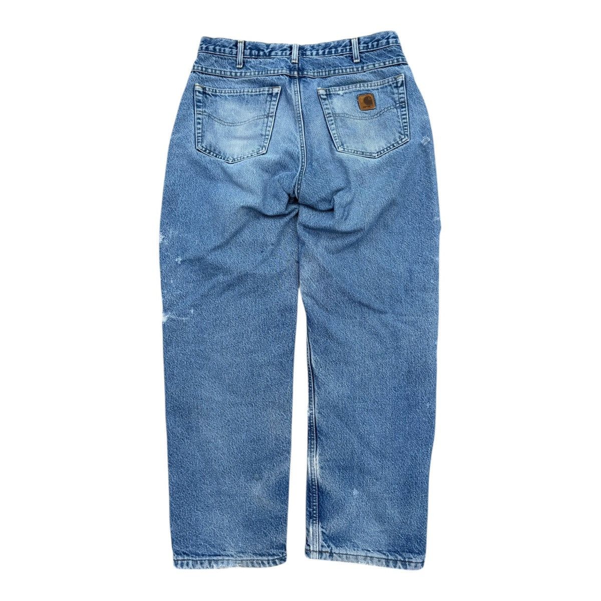 Carhartt Carhartt B21 DST Distressed Flannel-Lined Denim Jeans 34x30 Size US 34 / EU 50 - 7 Thumbnail