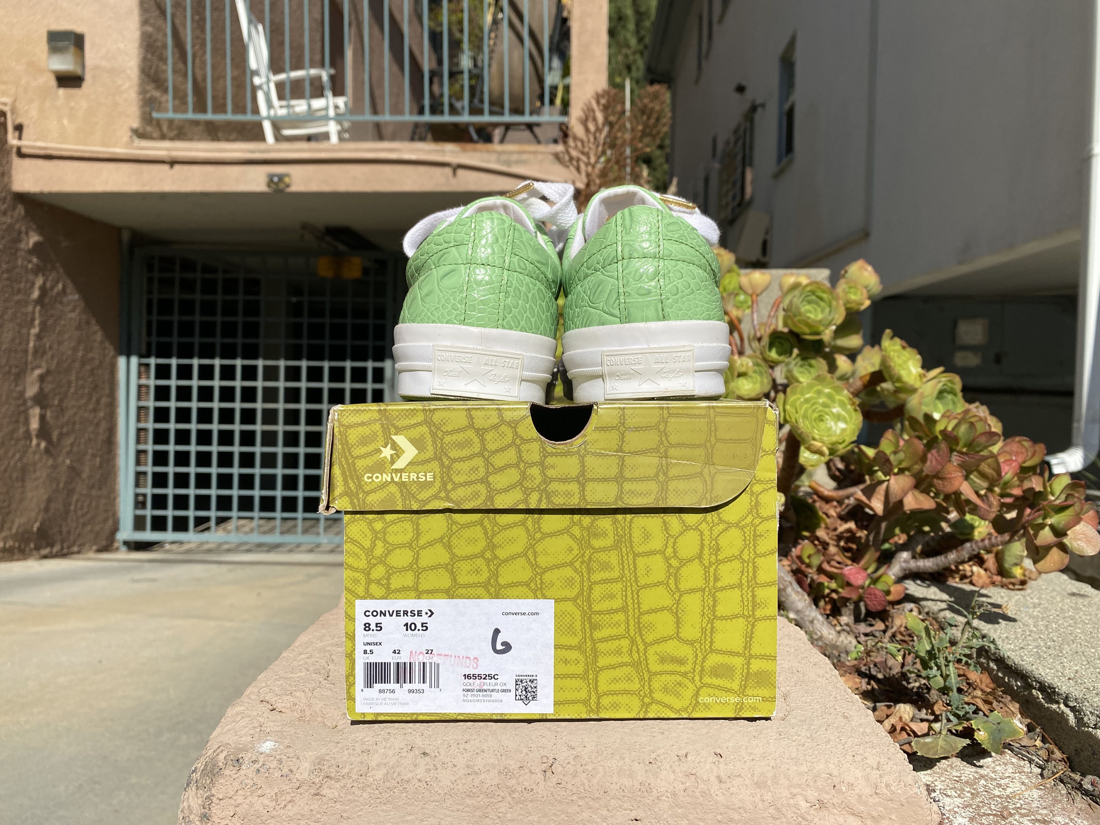 Converse × Golf le Fleur Converse x Golf Le Fleur One Star ‘Gator Collection - Green’ Size US 8.5 / EU 41-42 - 4 Thumbnail