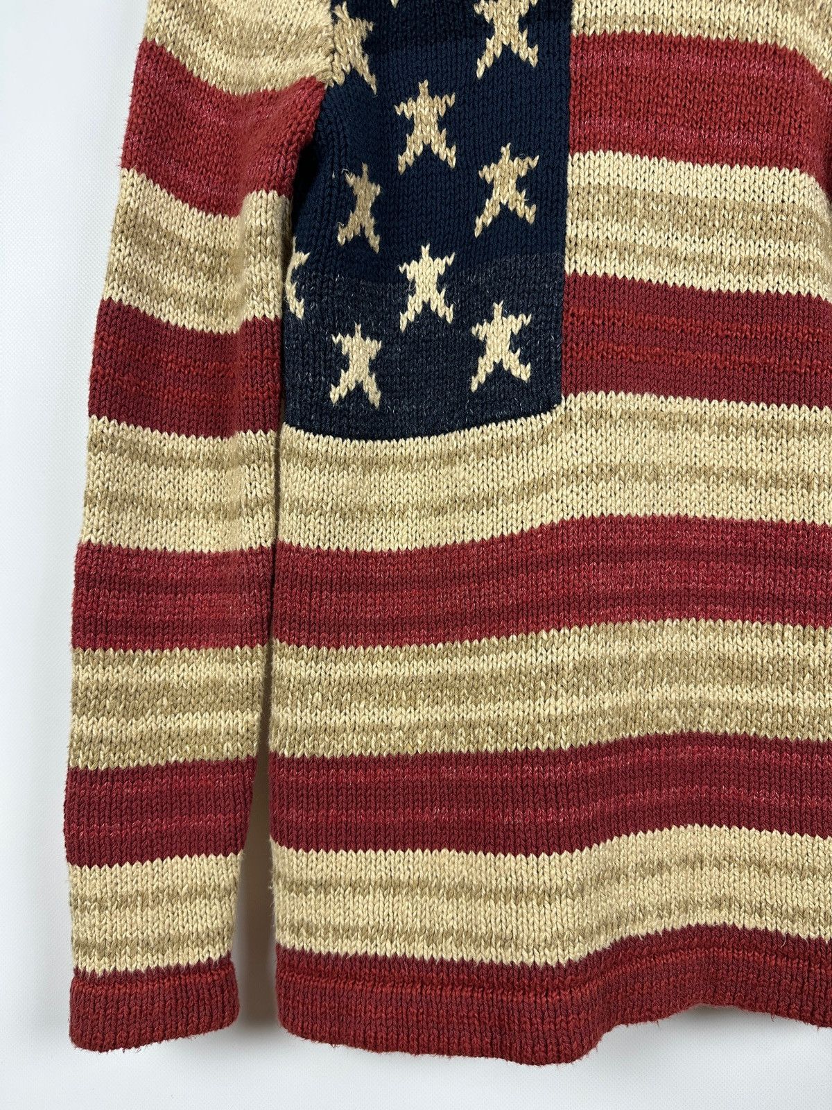 Denim & Supply Ralph Lauren Ralph Lauren Denim Supply USA Flag Knit Shawl Cardigan Size US M / EU 48-50 / 2 - 18 Thumbnail