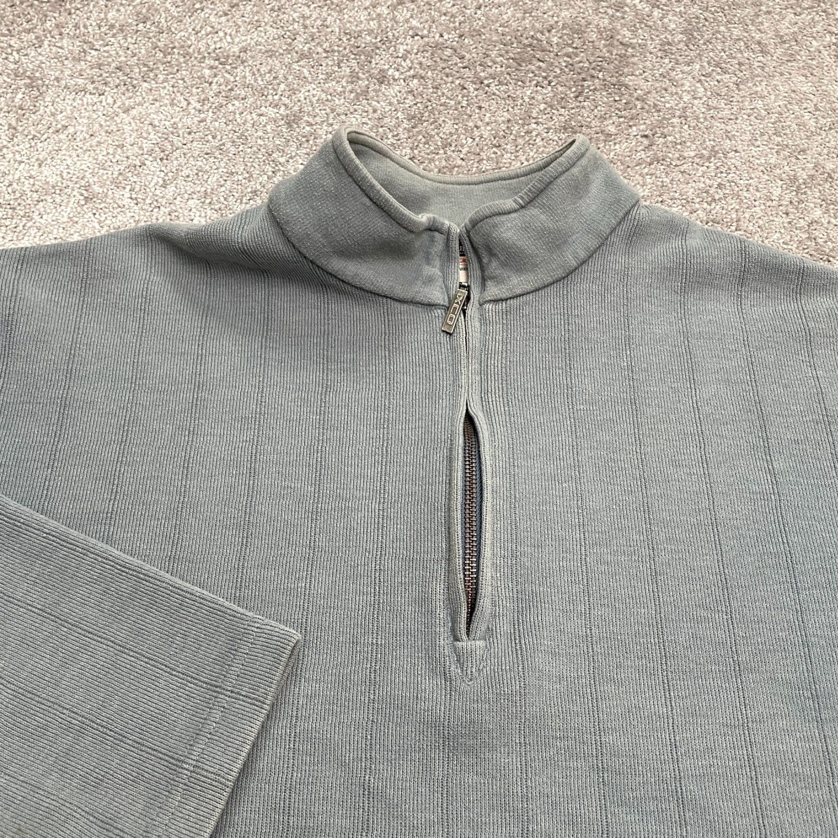 Vintage Columbia Sweater Mens XL Gray X.C.O 1/4 Zip Pullover Mock Neck Casual Outdoor Size US XL / EU 56 / 4 - 3 Thumbnail