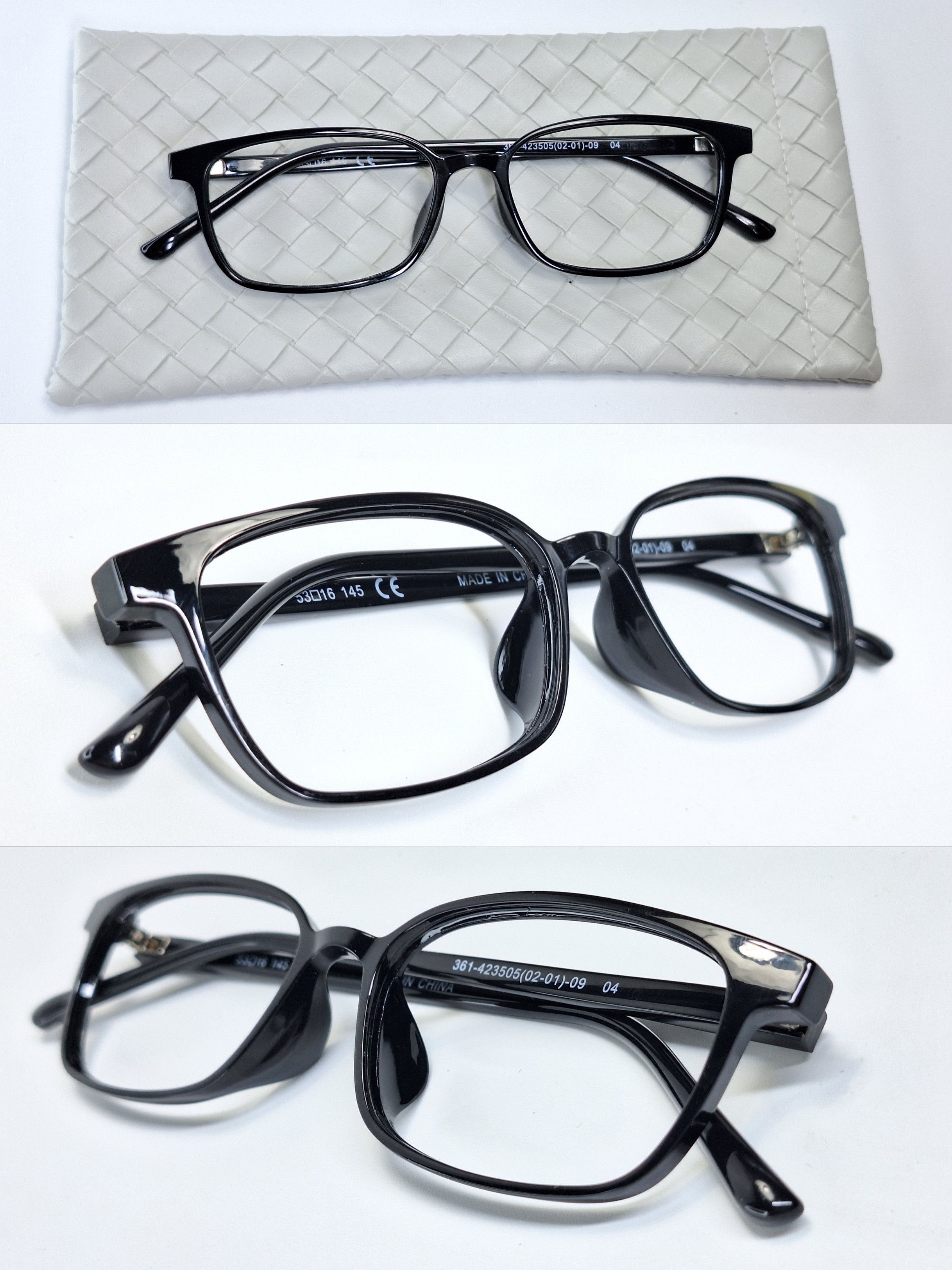 Uniqlo Uniqlo Square Ultra Light Frame 361-423505 8g Black Y2K Size ONE SIZE - 3 Thumbnail