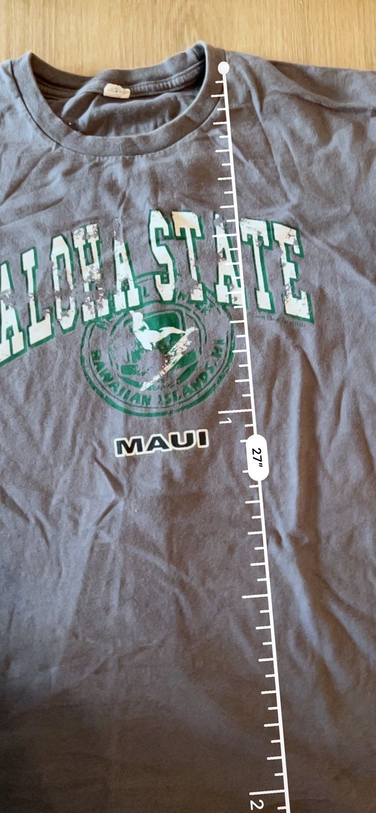 Vintage Insane Grey Aloha State Maui Oversized Hawaii Shirt Size US L / EU 52-54 / 3 - 4 Thumbnail
