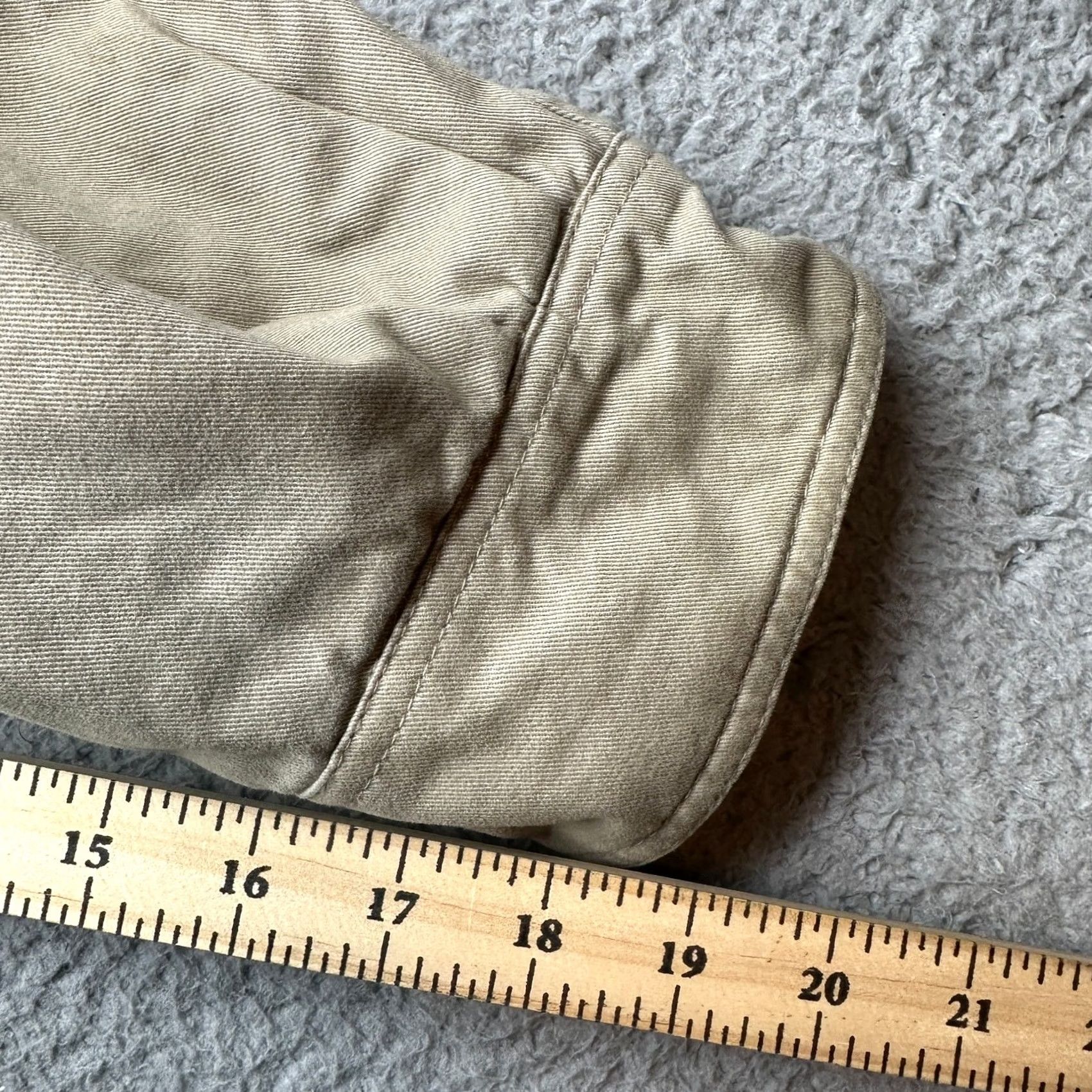 Levi's Levi's Button Twill Sherpa Fleece Lined Shirt Men 2XL Beige Long Sleeve Shacket Size US XXL / EU 58 / 5 - 5 Thumbnail