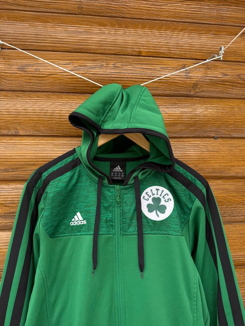 Adidas NBA Boston Celtics Adidas Hooded Jacket Full Zip Size US M / EU 48-50 / 2 - 2 Thumbnail