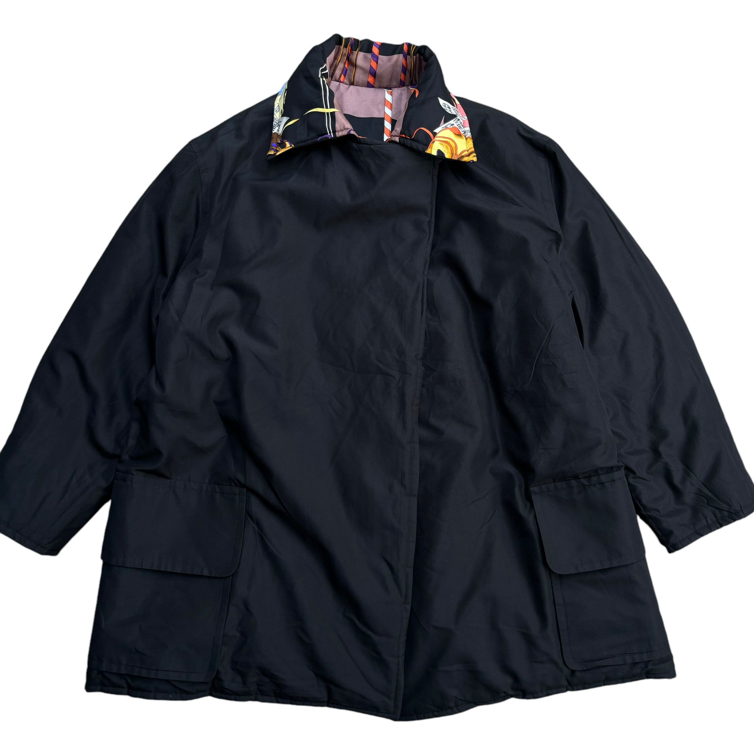 Hermes Vintage Hermes Le Carnavale de Venise Reversible Silk Jacket Size US M / EU 48-50 / 2 - 16 Thumbnail