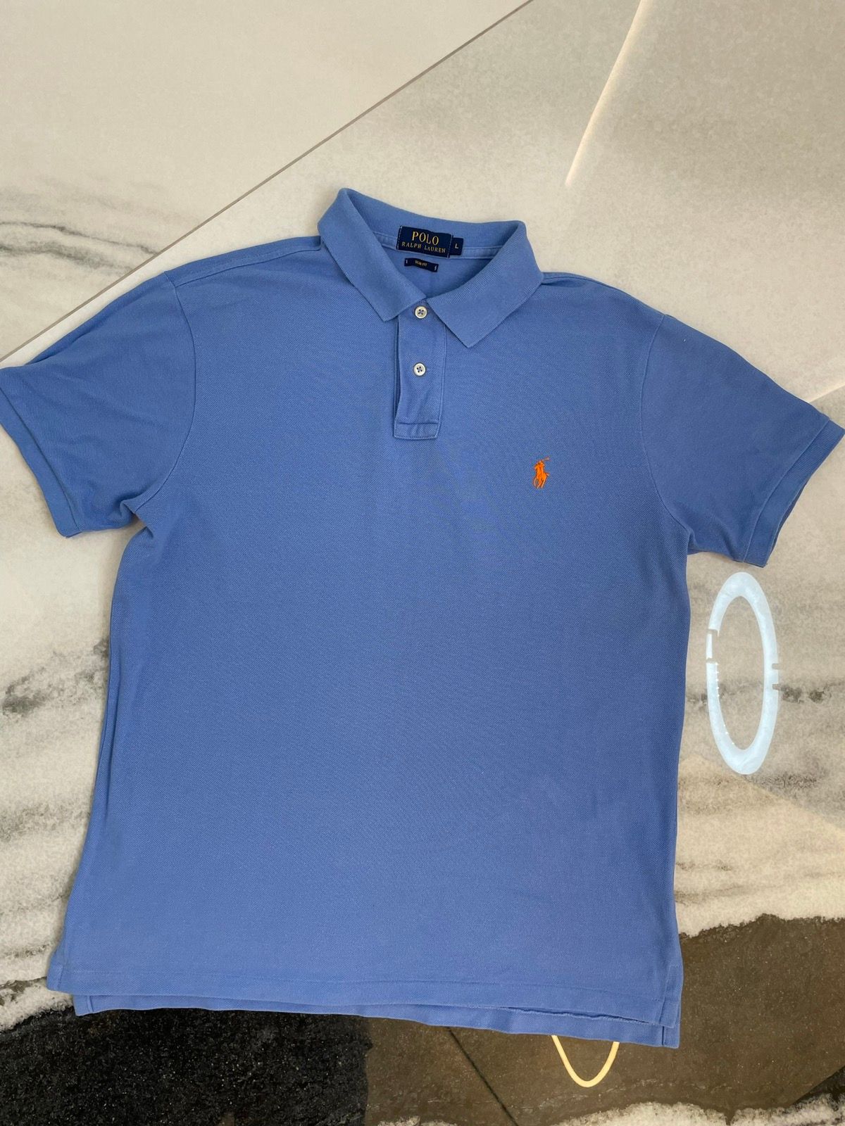 Pre-owned Polo Ralph Lauren T Polo T Shirt Size L In Blue