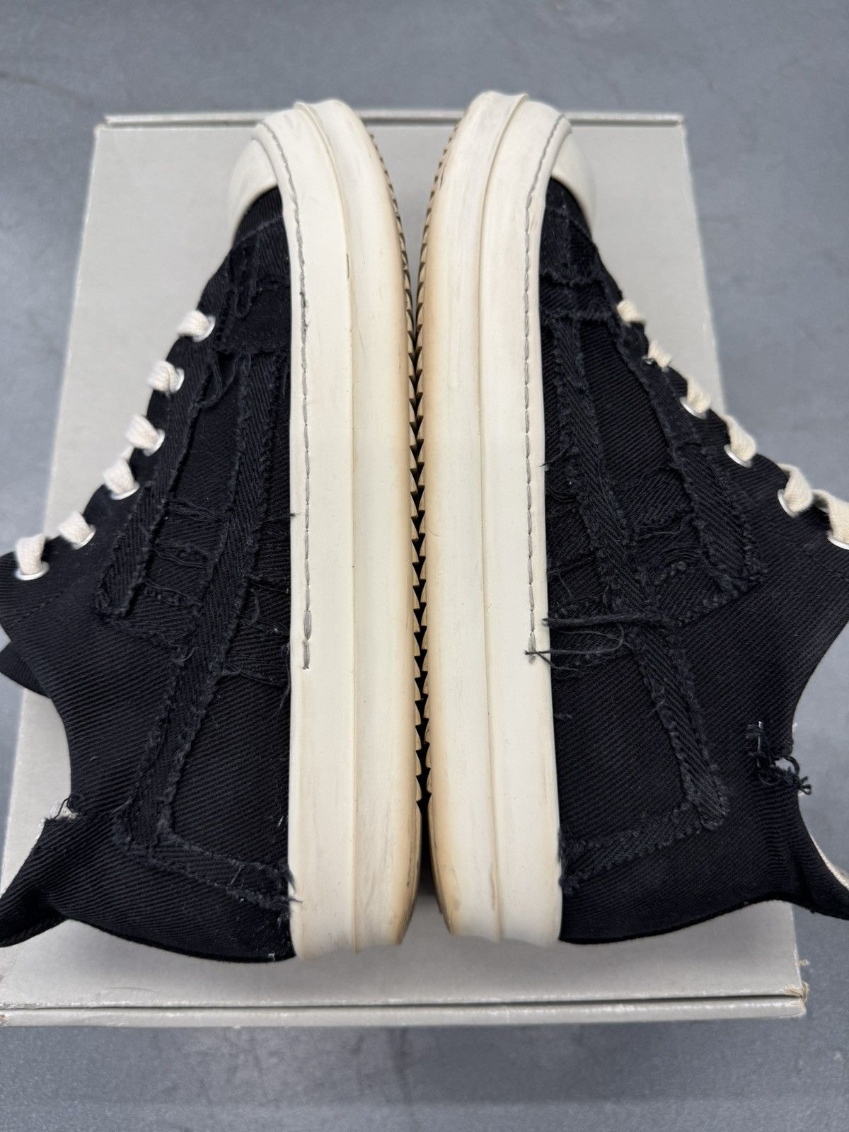 Rick Owens Rick Owens DRKSHDW Slashed Low Sneaker Size 40 / US 7 Size US 7 / EU 40 - 5 Thumbnail