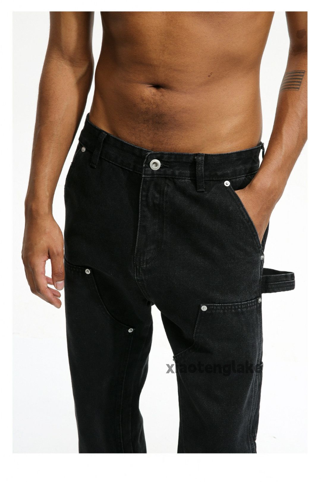 Designer × Japanese Brand × Vintage utility carpenter workwear skate hiphop cargo pants Size US 32 / EU 48 - 4 Thumbnail