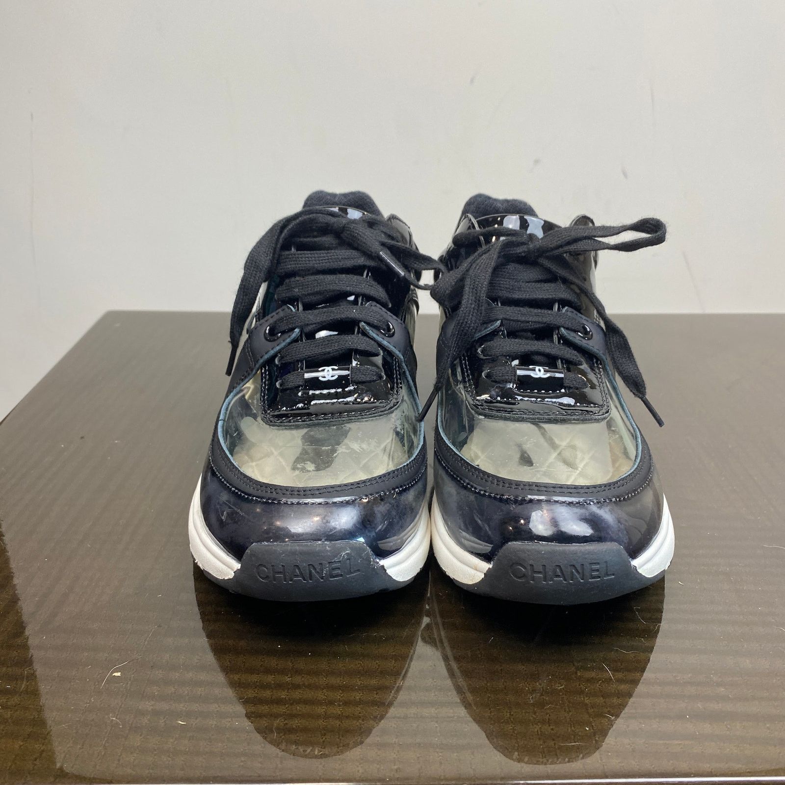 Chanel Chanel CC PVC Leather See Through Sneakers Shoes Women's 39 Size US 9 / IT 39 - 2 Thumbnail