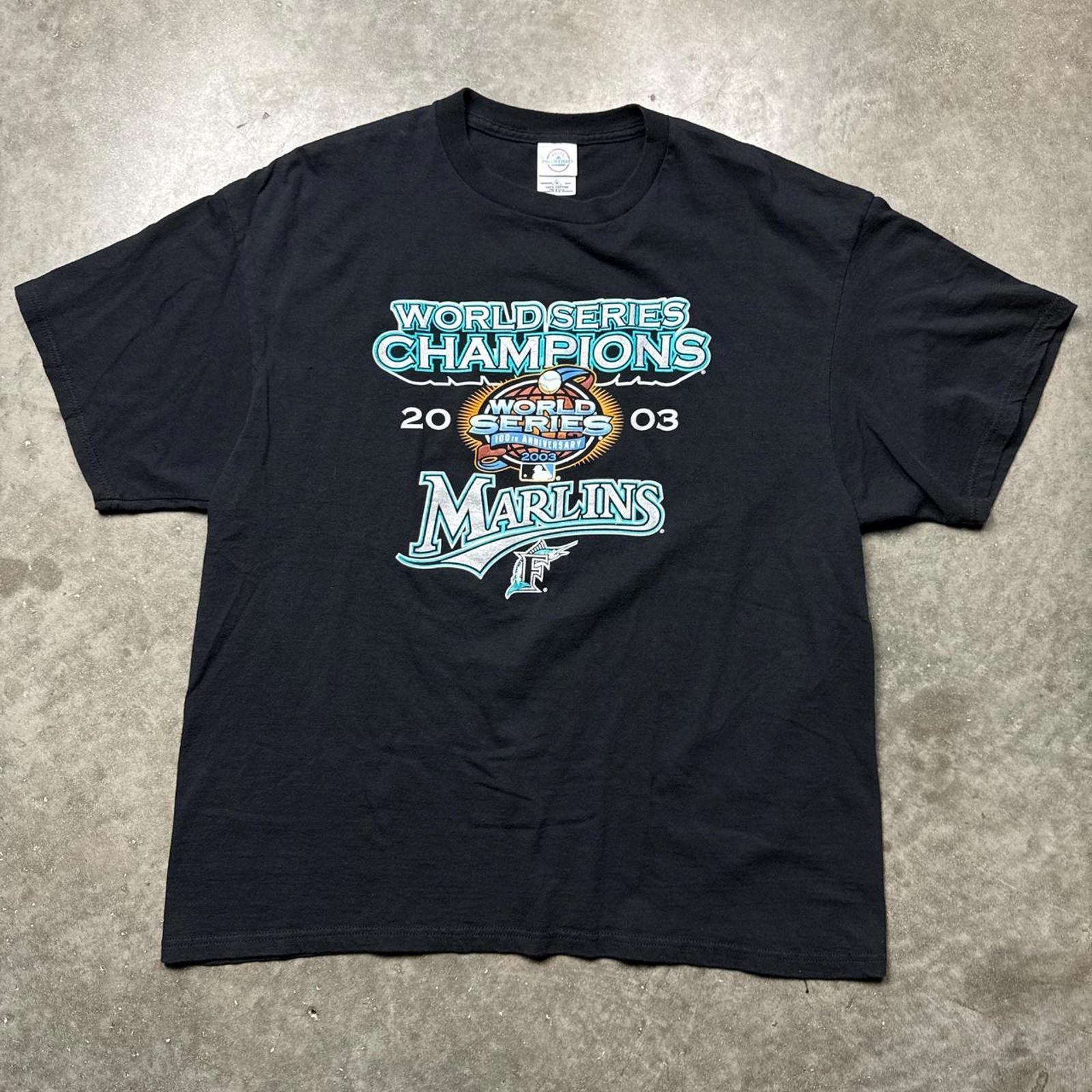 Other Vintage Y2k 2003 World Series Champion Miami Marlins T-Shirt Size US XL / EU 56 / 4 - 1 Thumbnail