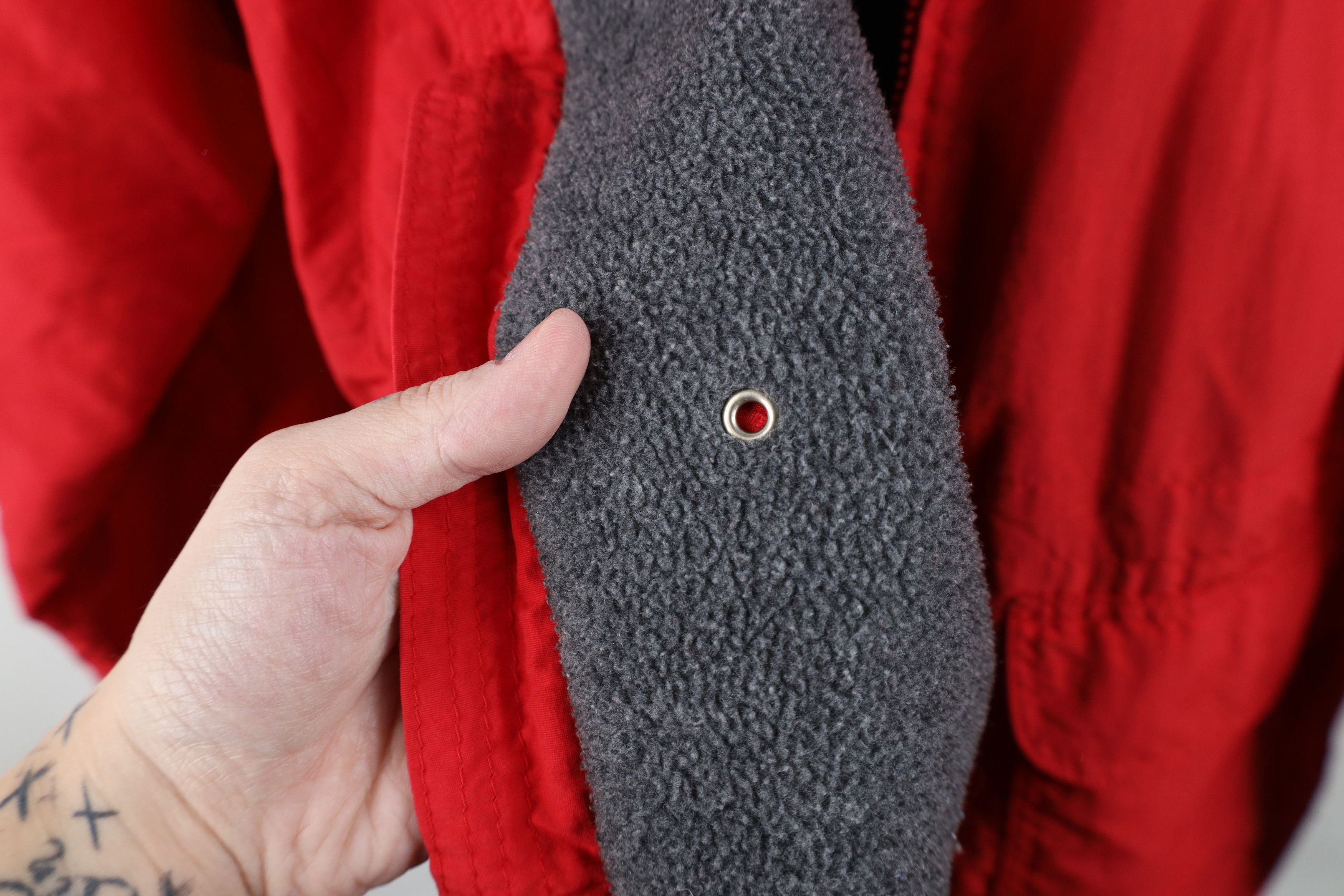 J.Crew Vintage 90s J Crew Lined Chore Barn Parka Jacket Red USA Size US L / EU 52-54 / 3 - 12 Thumbnail