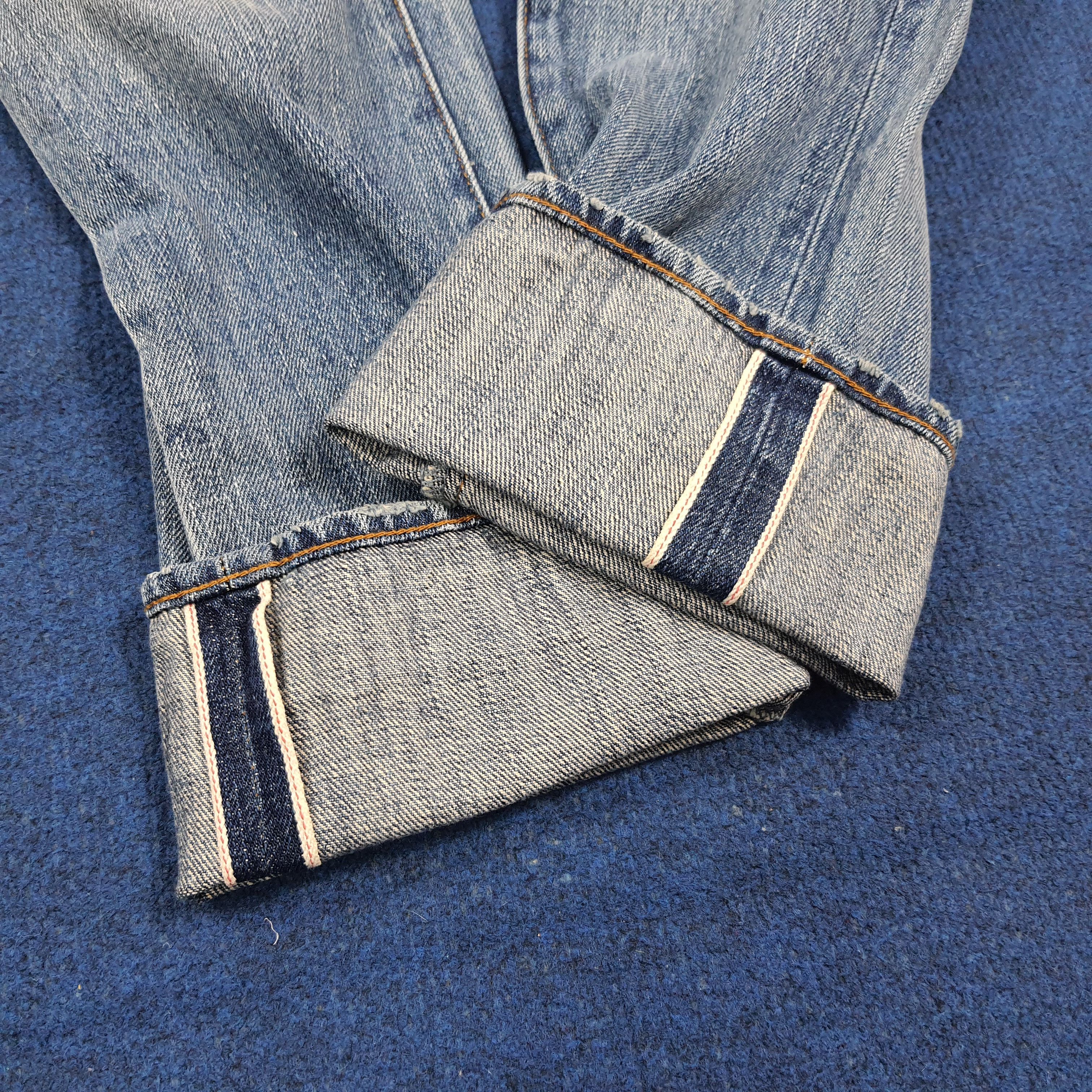 Prps Vintage PRPS Selvedge Camo Pocket Distressed Jeans C297N16 Size US 31 - 6 Thumbnail