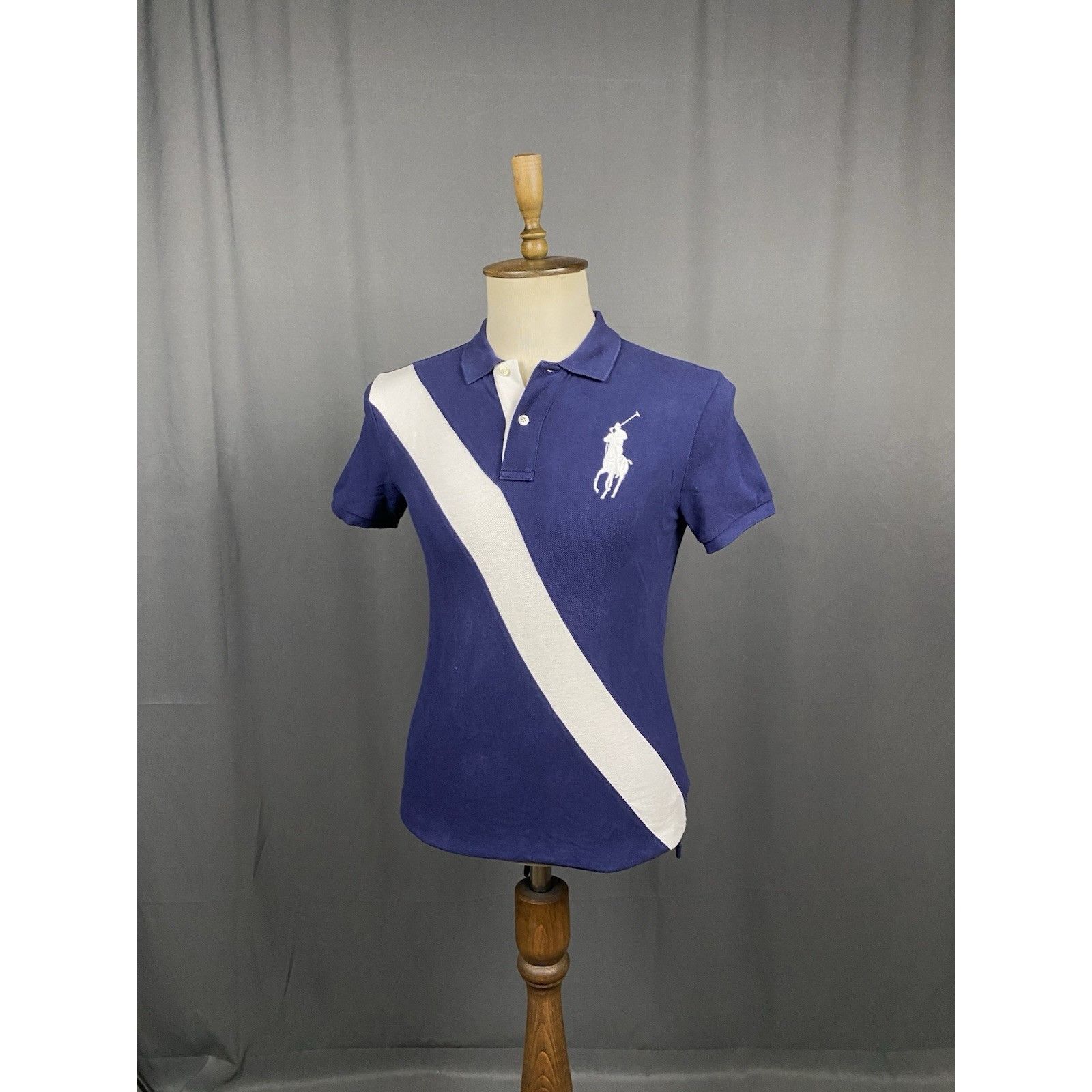 Polo Ralph Lauren Polo Ralph Lauren Big Logo Vintage Men's Blue Polo T-Shirt S Size US L / EU 52-54 / 3 - 4 Thumbnail