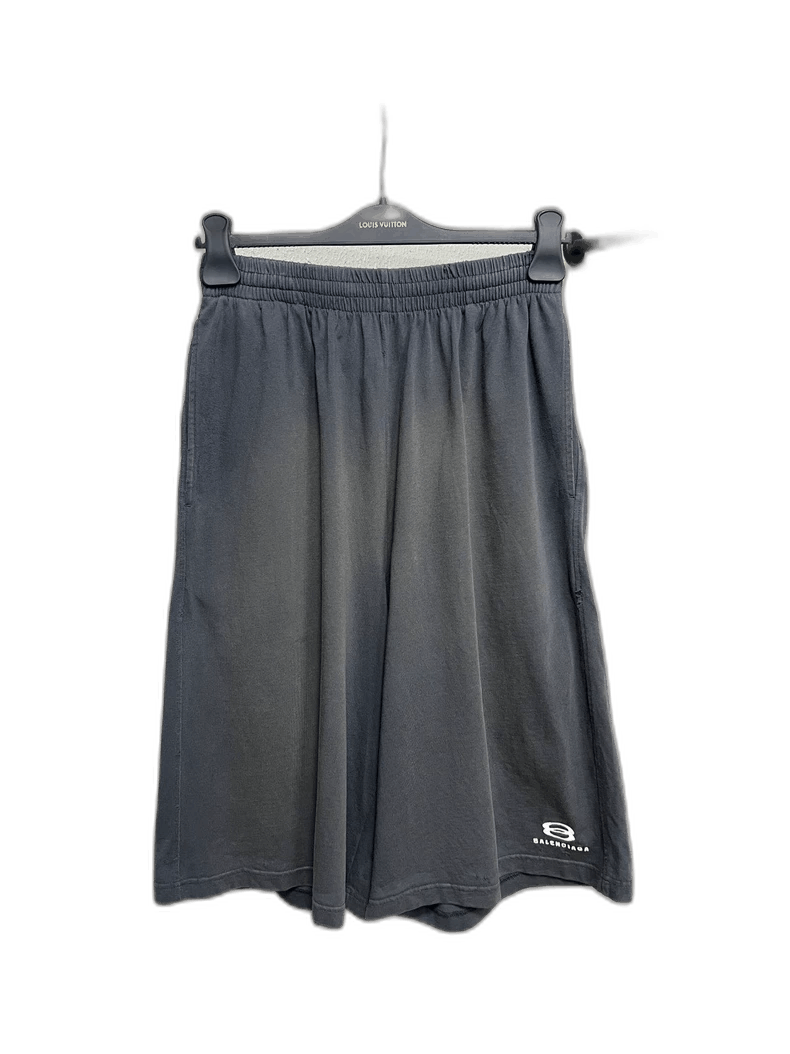 Balenciaga Destroyed Black Shorts Unisex-yf