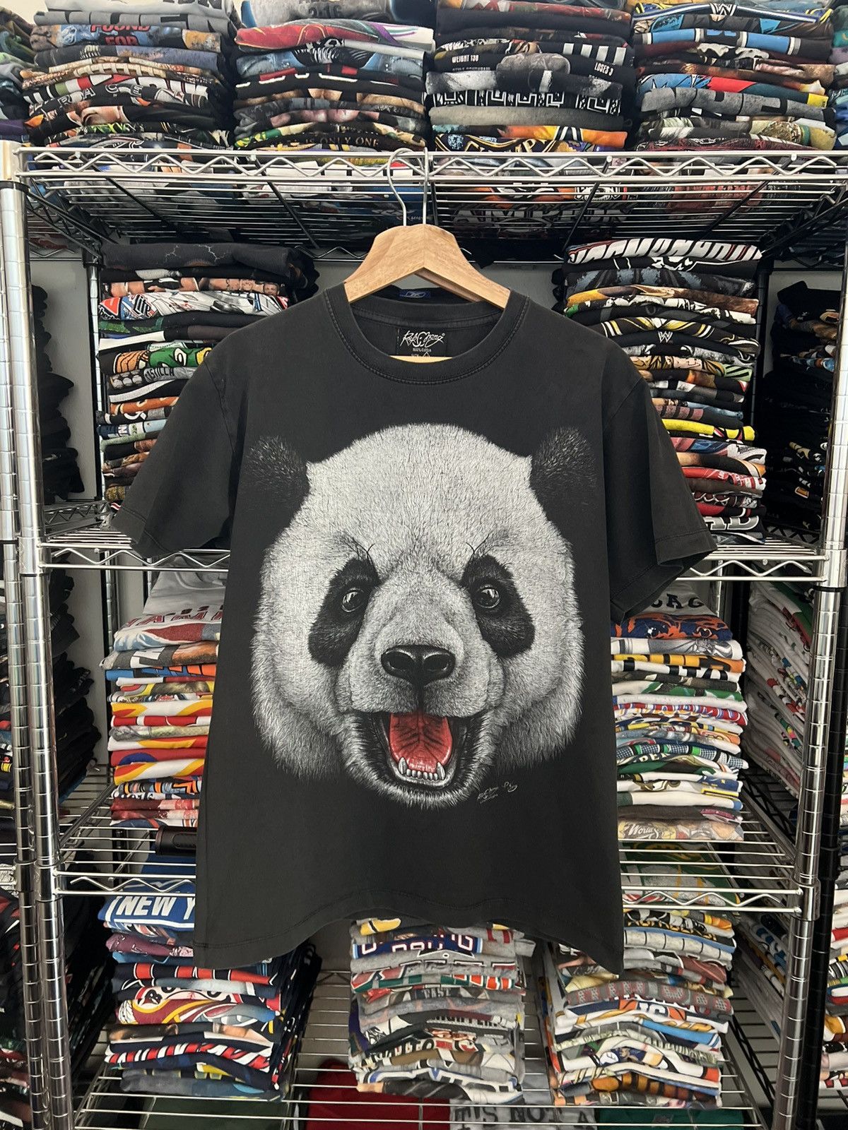 Habitat 90s Panda Bear Nature Animal Rock Chang Tee Size US M / EU 48-50 / 2 - 1 Thumbnail