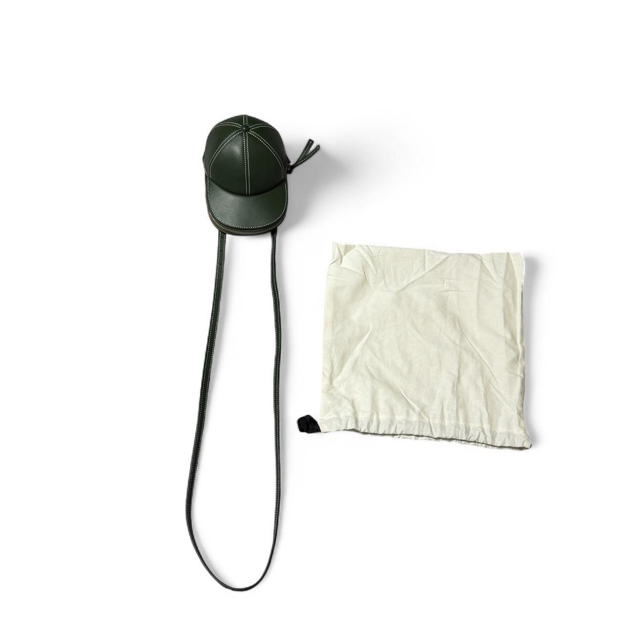 JW Anderson JW Anderson green leather baseball cap with adjustable strap Size ONE SIZE - 2 Thumbnail