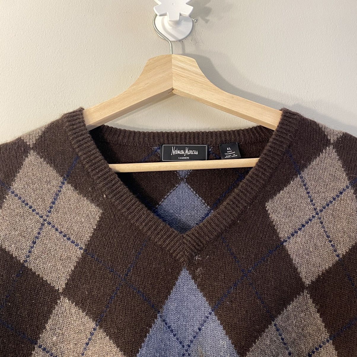 Designer × Neiman Marcus Vintage Neiman Marcus Cashmere Sweater Size US XL / EU 56 / 4 - 3 Thumbnail