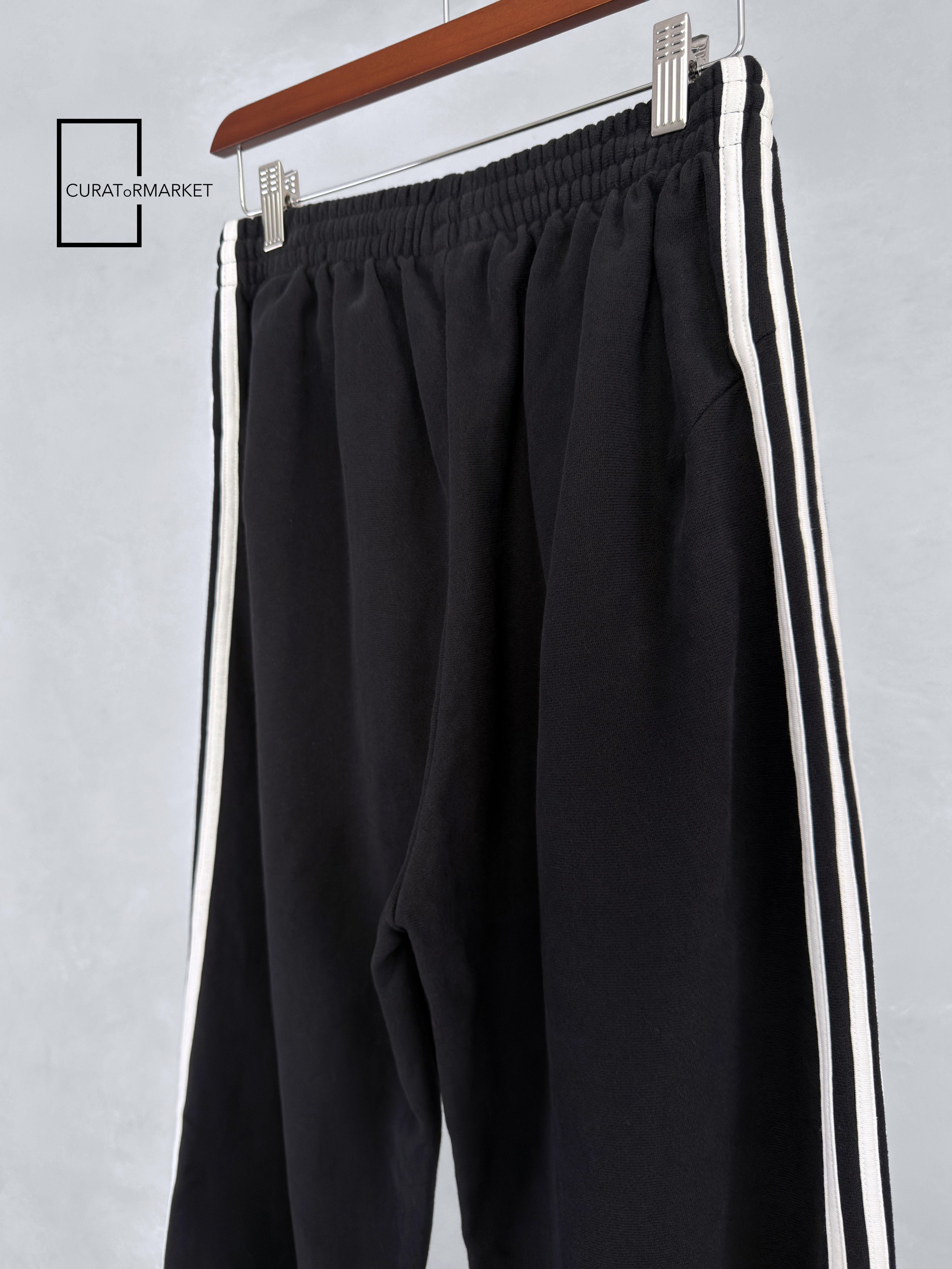 Adidas × Balenciaga XXS Cuffed Relaxed Track Pant Embroidered Logo Stripes SS21 Size US 32 / EU 48 - 6 Thumbnail