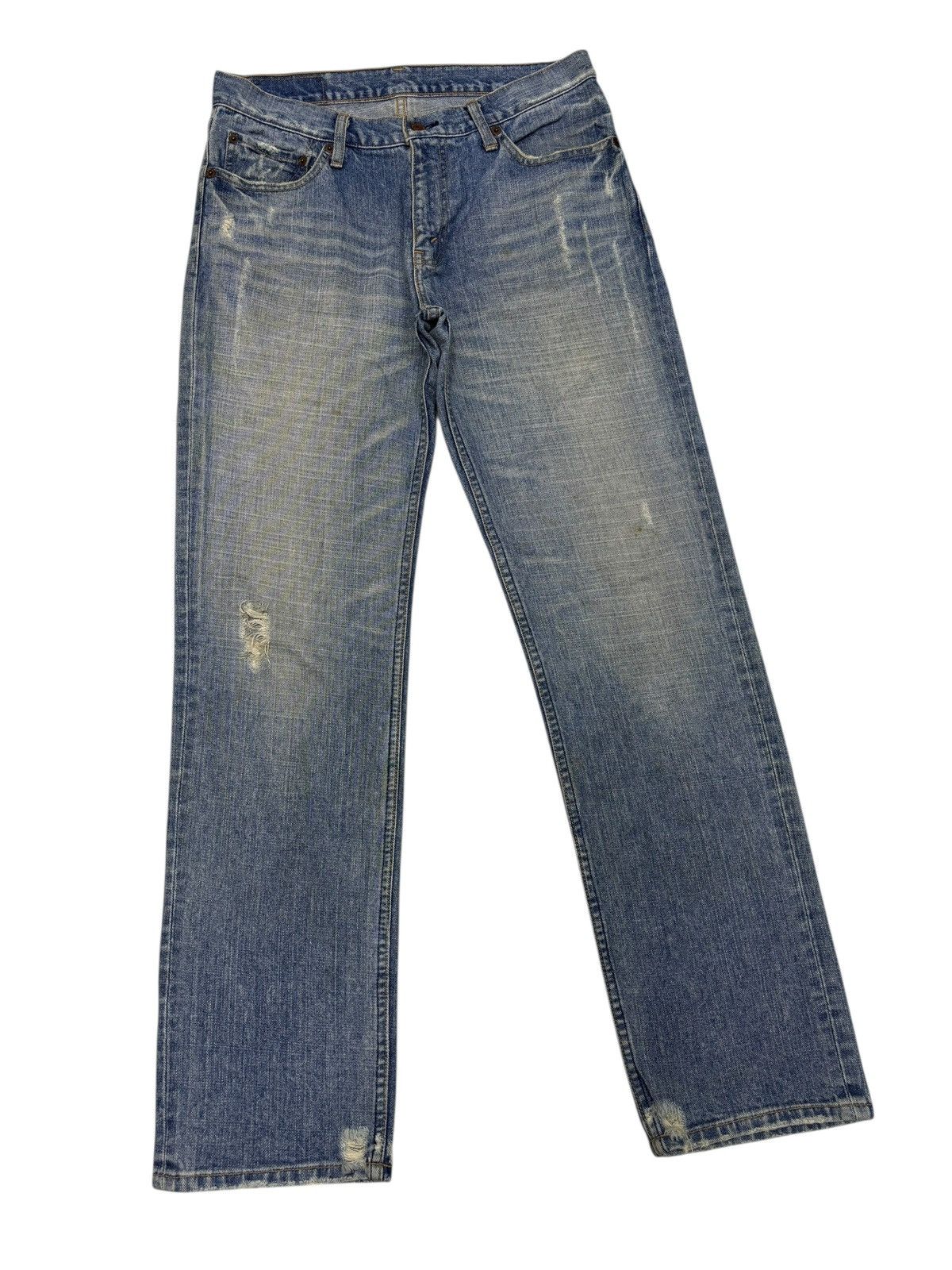 Kapital 🔥LEVIS Y2K REGULAR FIT DISTRESSED DENIM JEANS Size US 32 / EU 48 - 3 Thumbnail