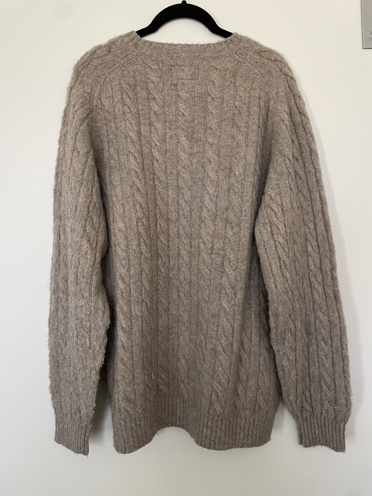 Beams Plus LAST DROP Beams+ Plus Wool CABLE CREW SWEATER Size US XL / EU 56 / 4 - 2 Thumbnail