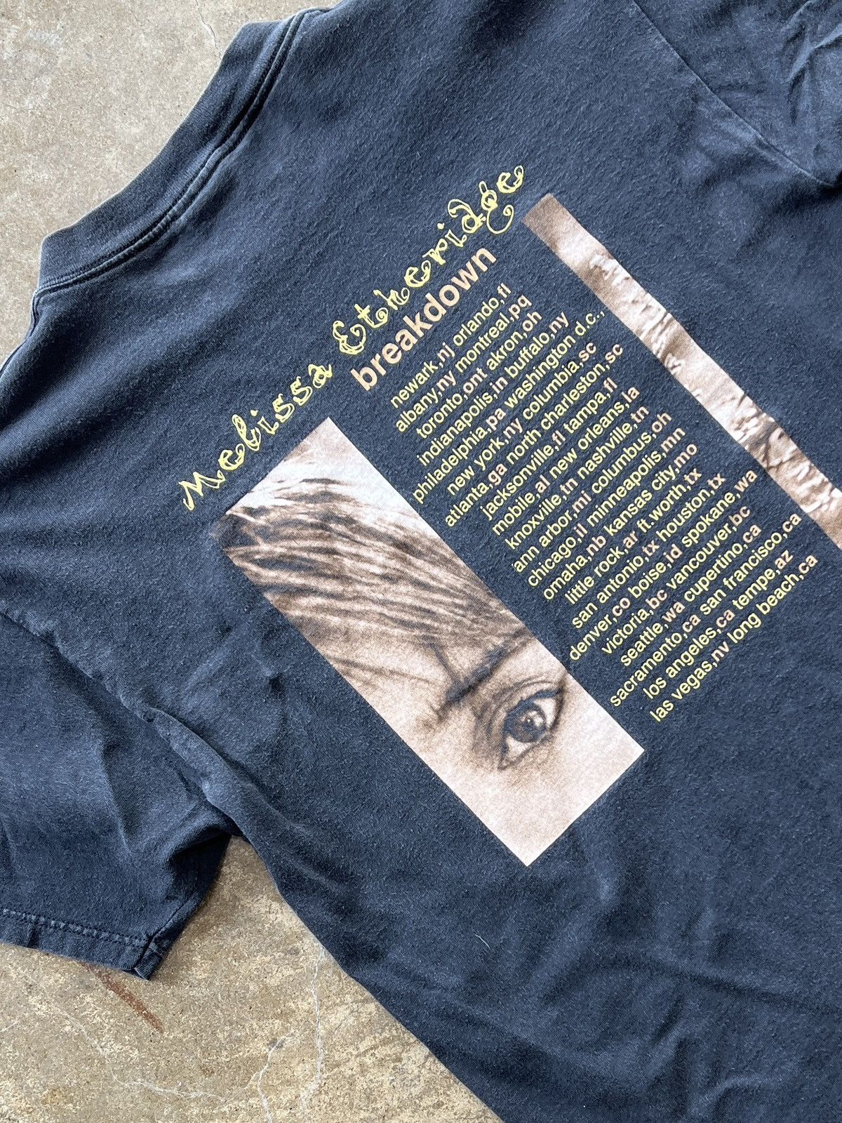 Band Tees Vintage Melissa Etheridge Breakdown Concert Tour Tee Large Size US L / EU 52-54 / 3 - 4 Thumbnail